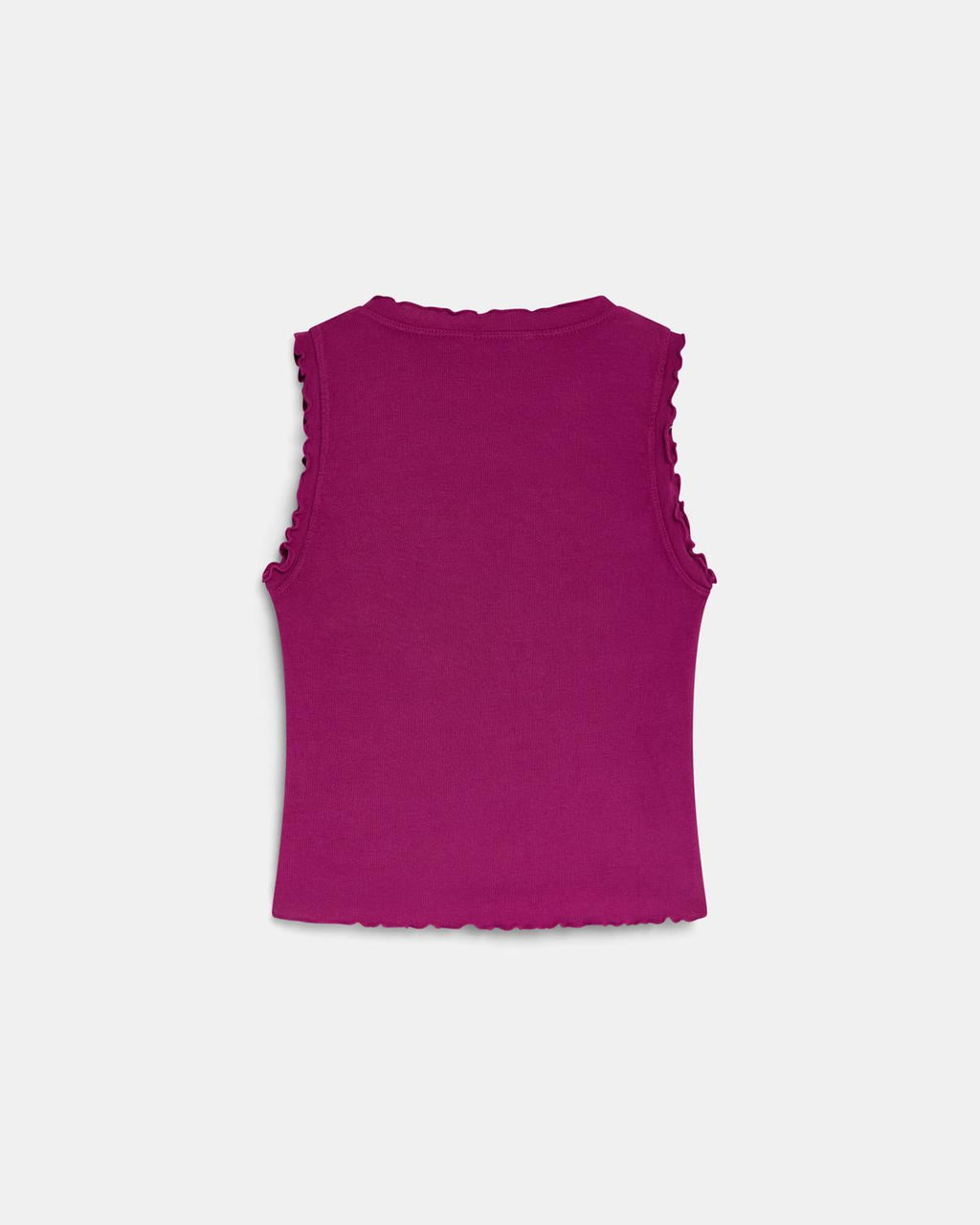 Camiseta Ribetes Ondulados Fucsia