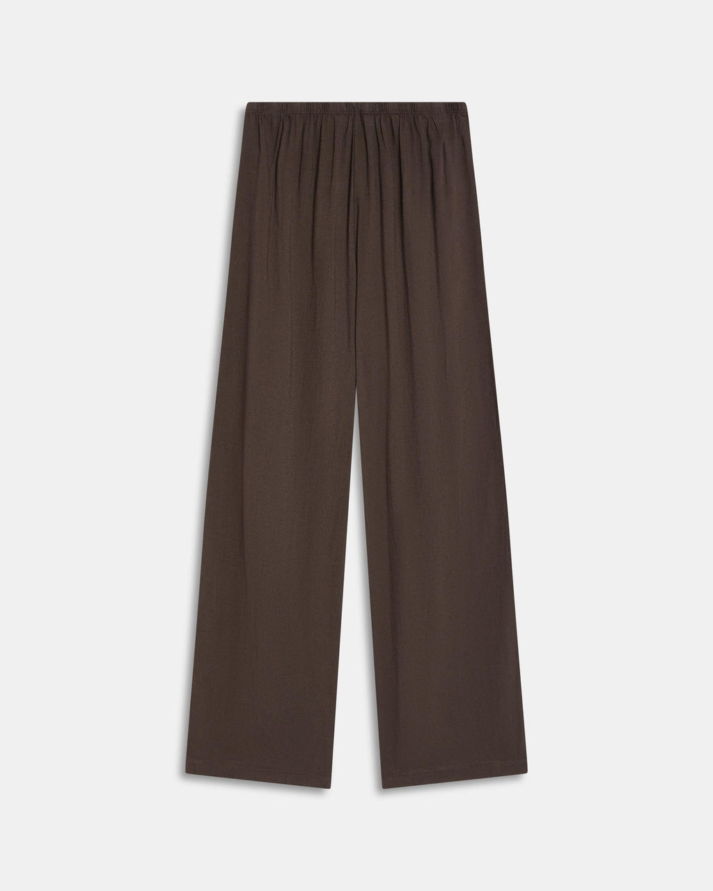Pantalón Ancho Lino Marrón
