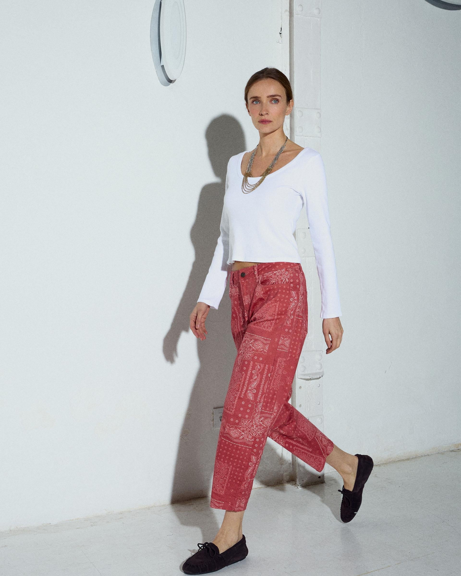 Jeans Bandana Rojo