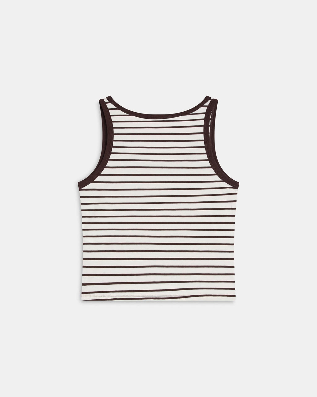 Camiseta Tirantes Rayas Marrón