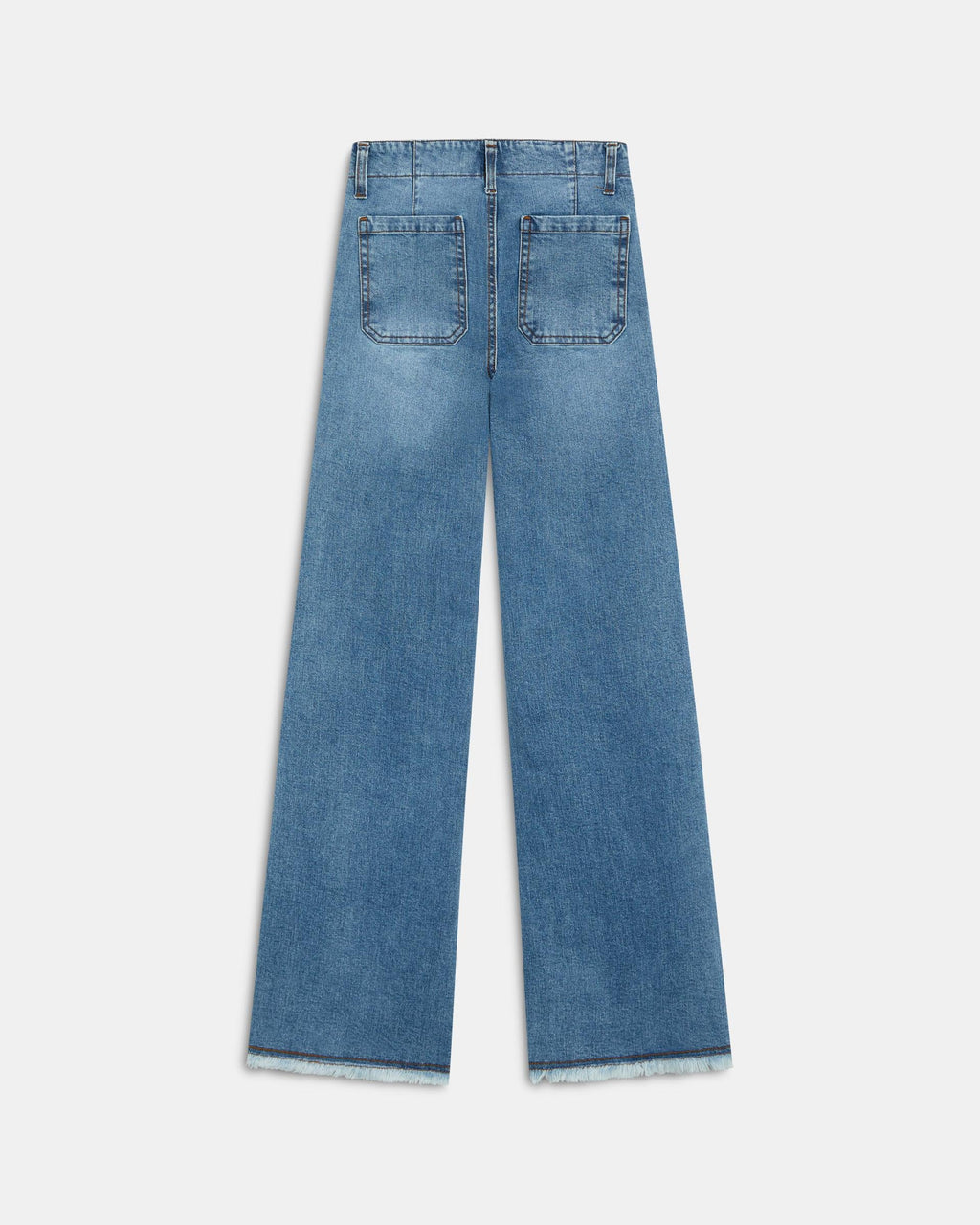 Jeans Cinturilla Doble Botón Azul