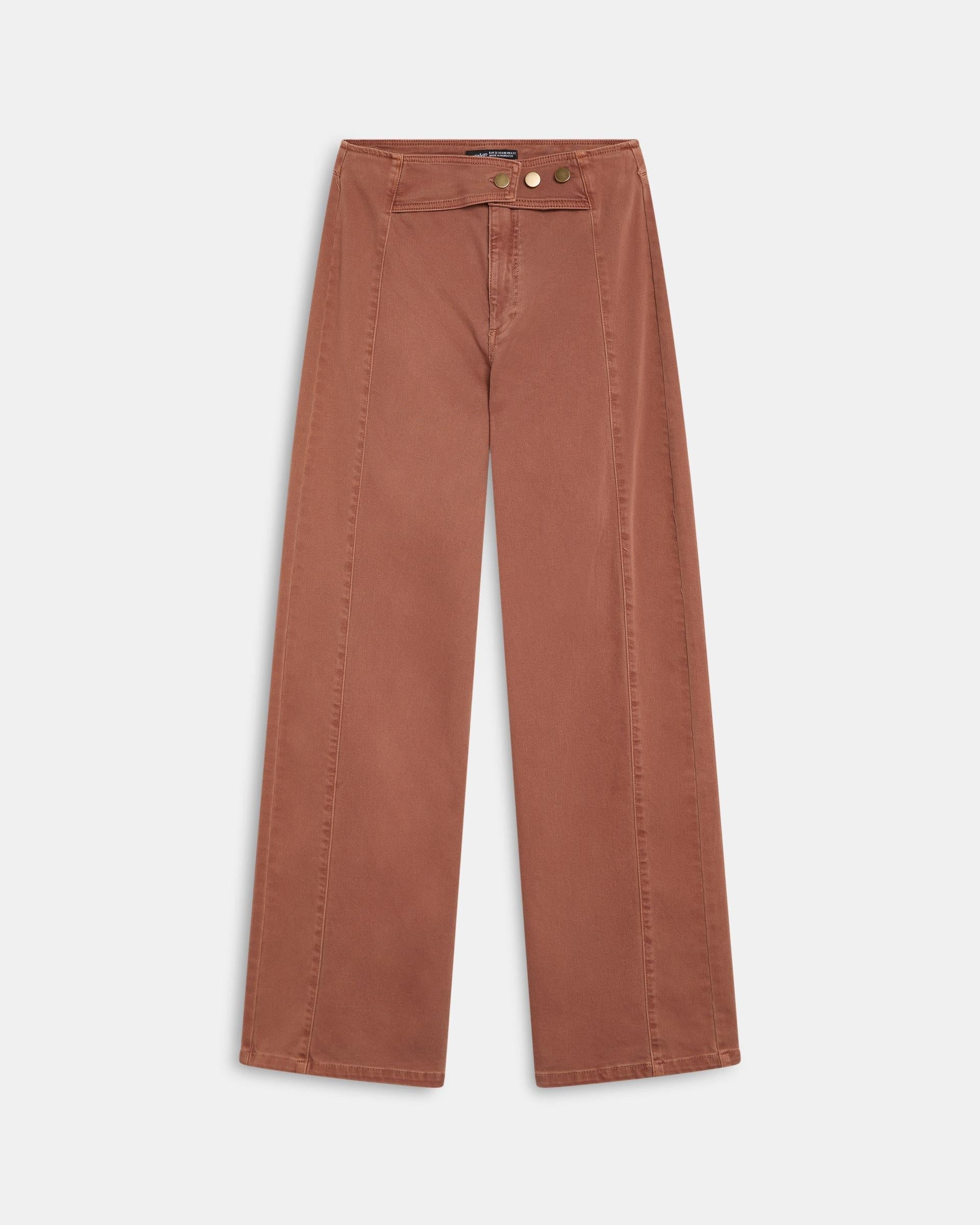 Jeans Cinturilla Pieza Botones Cobre