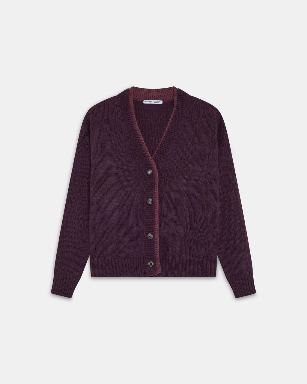 Chaqueta Contrastes Bicolor Morado