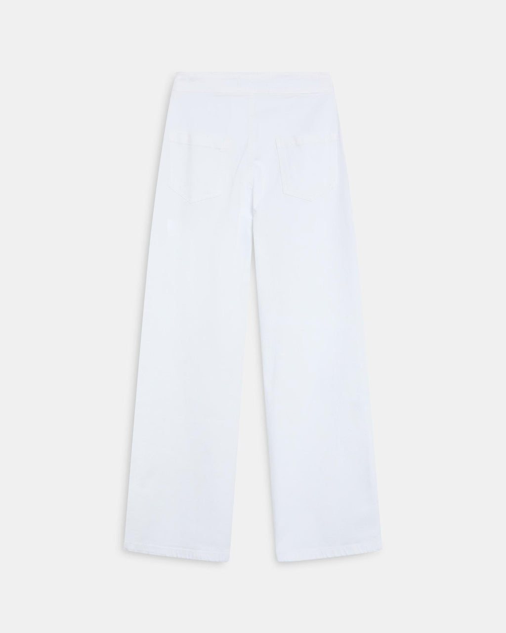 Jeans Cinturilla Pieza Botones Blanco