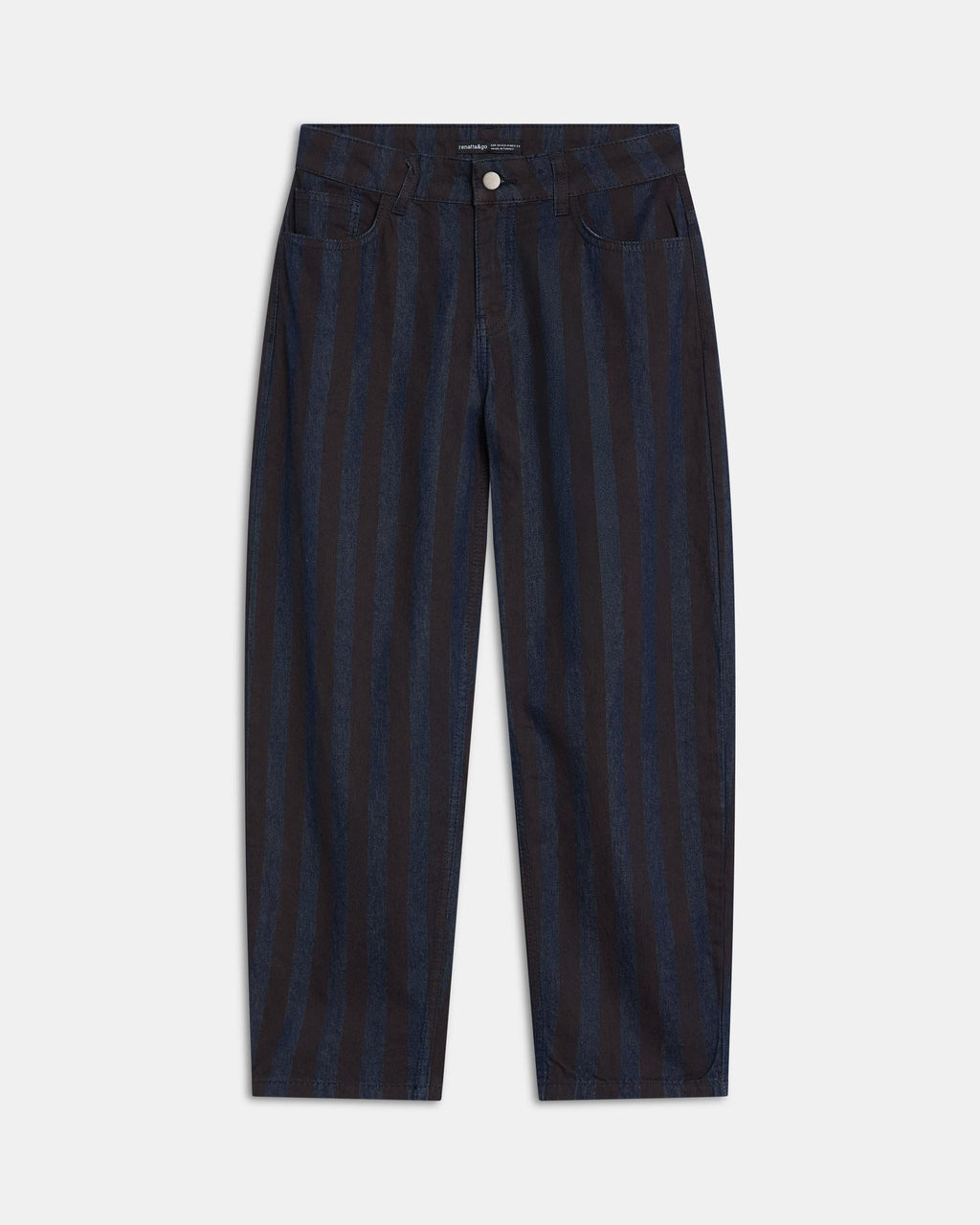 Jeans Balloon Rayas Azul Oscuro