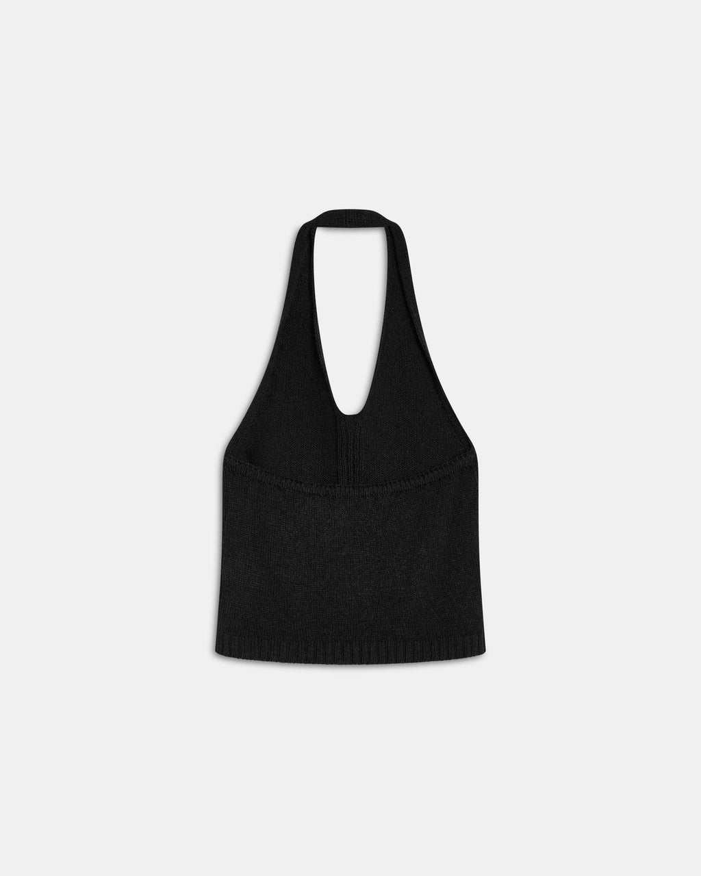 Top Punto Halter Botones Antracita