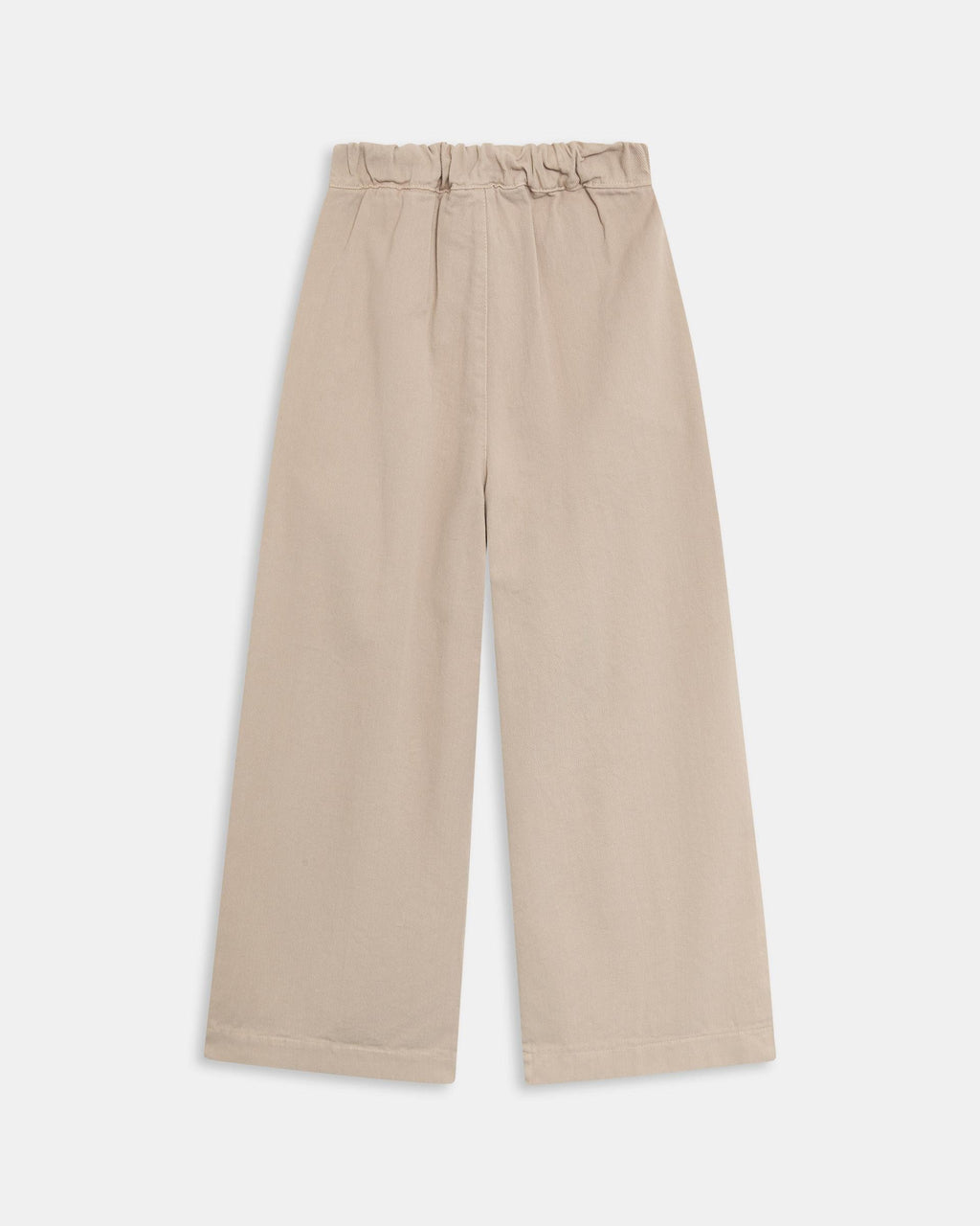 Pantalón Wide Leg Pinzas Beige