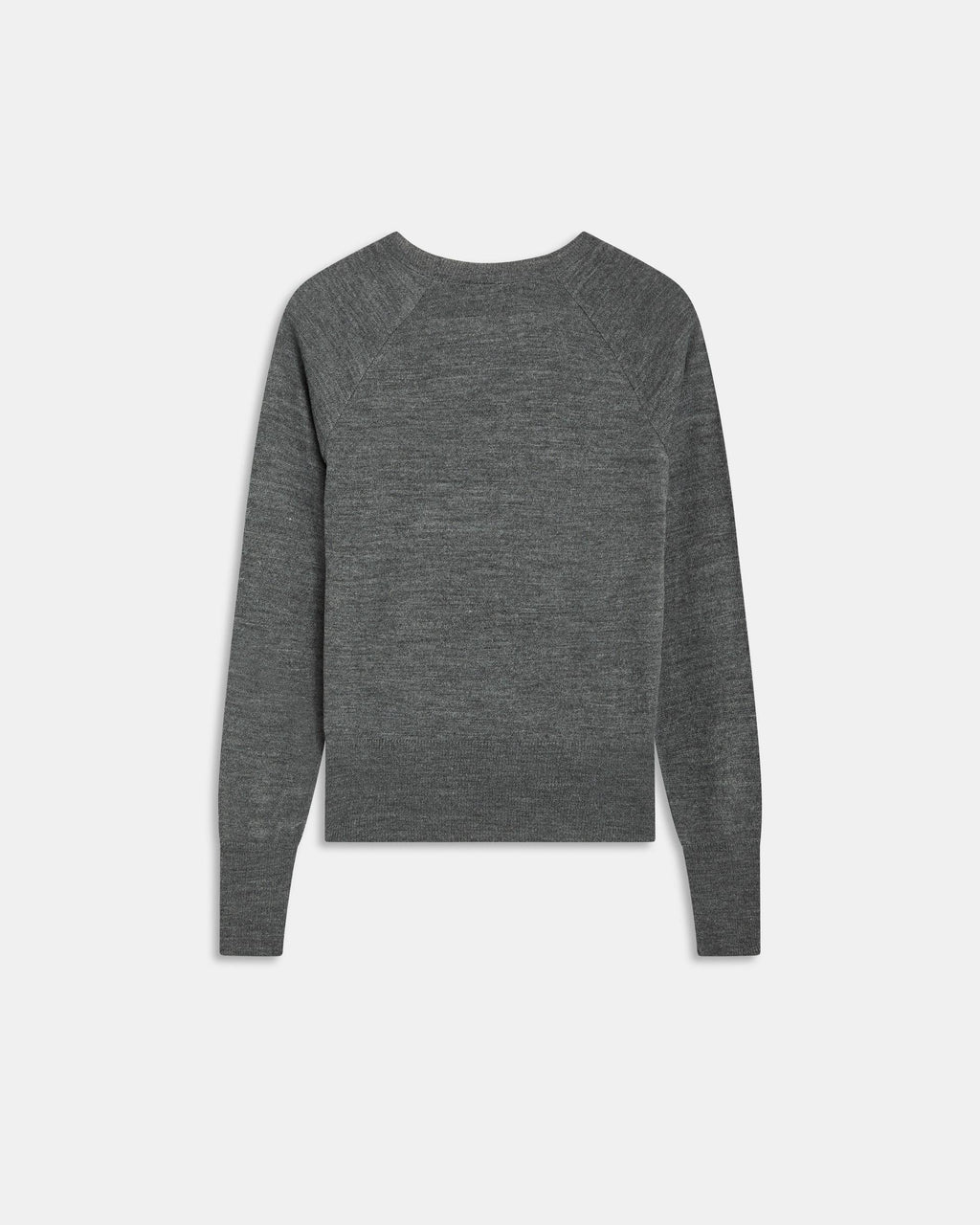 Jersey Cuello Redondo Punto Fino Gris