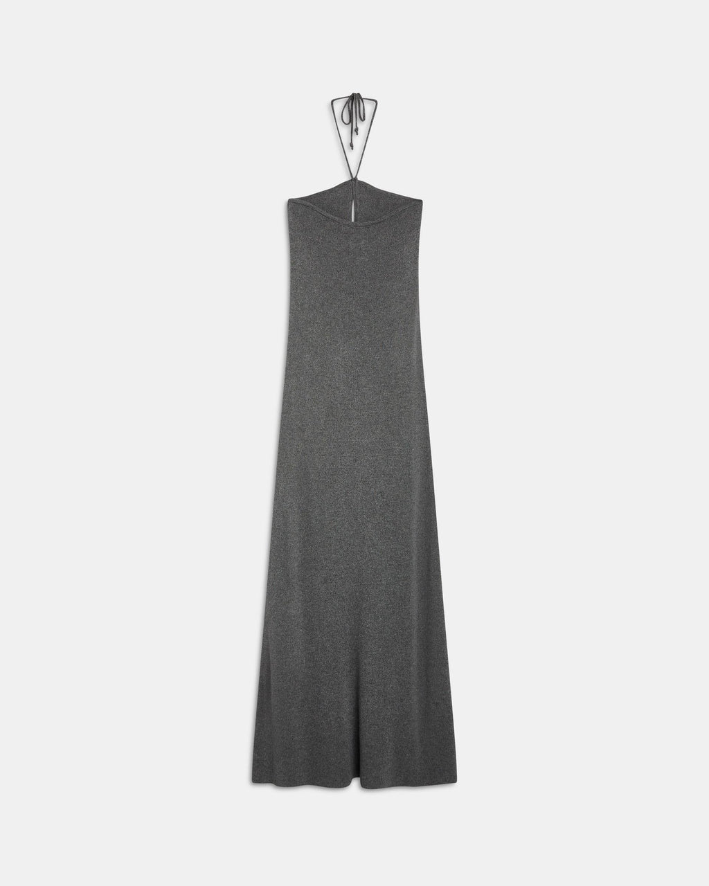 Vestido Halter Punto Gris