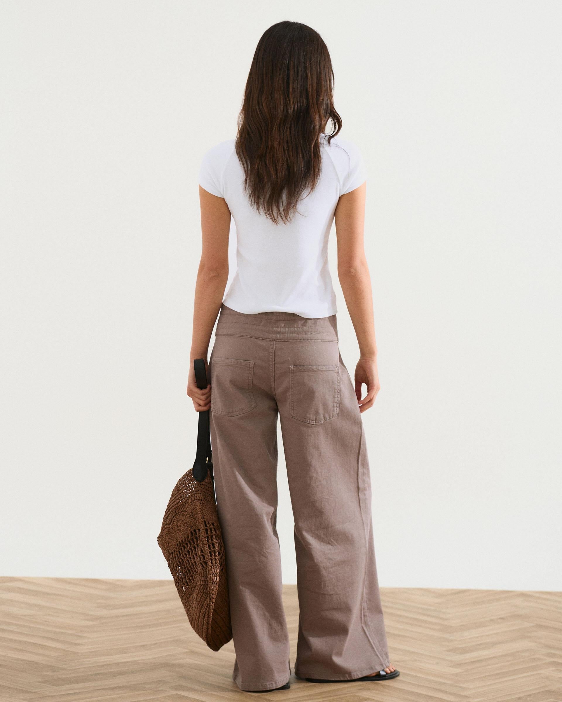 Jeans Triple Cinturilla Lazada Taupe