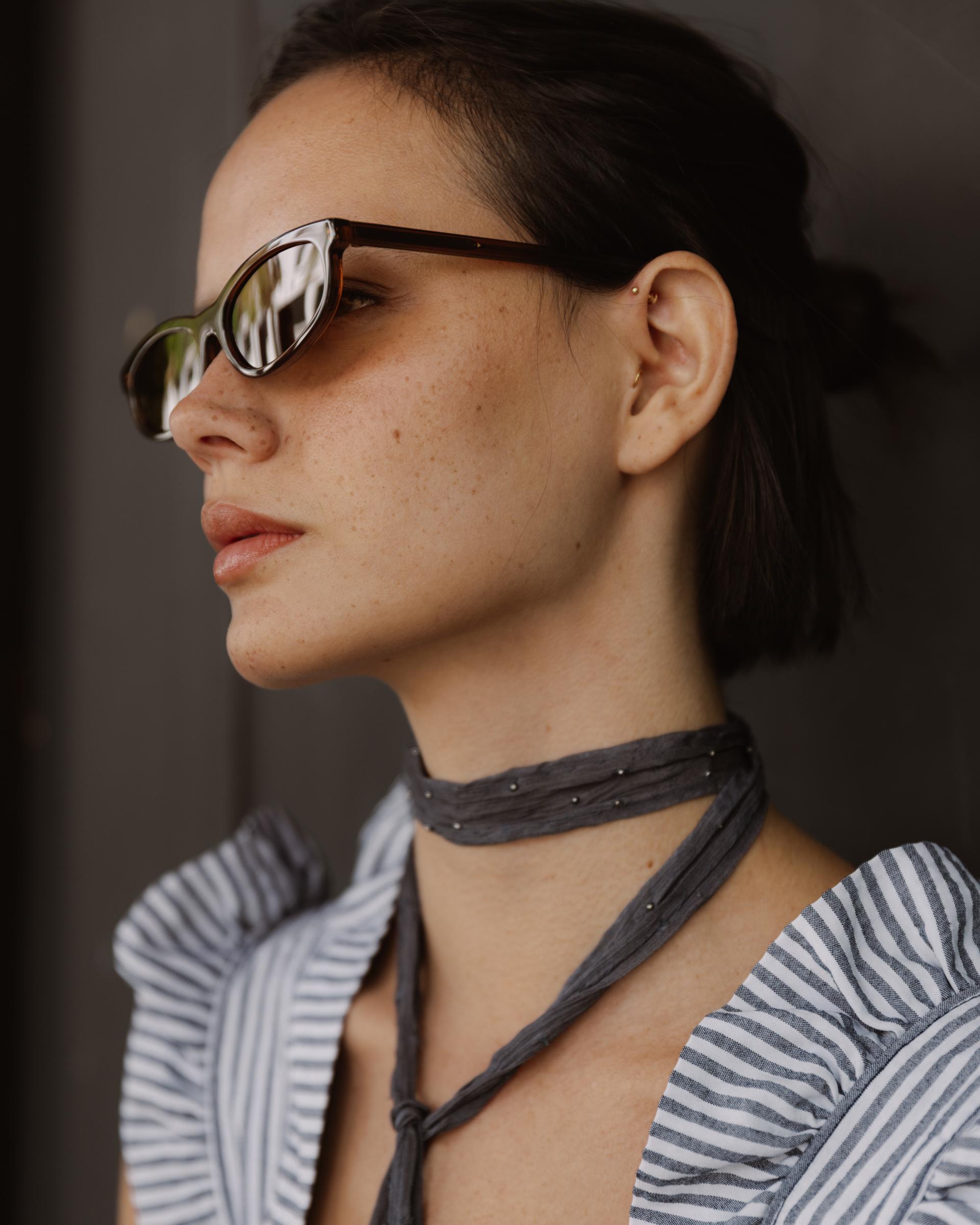 Gafas Ovaladas Marrón
