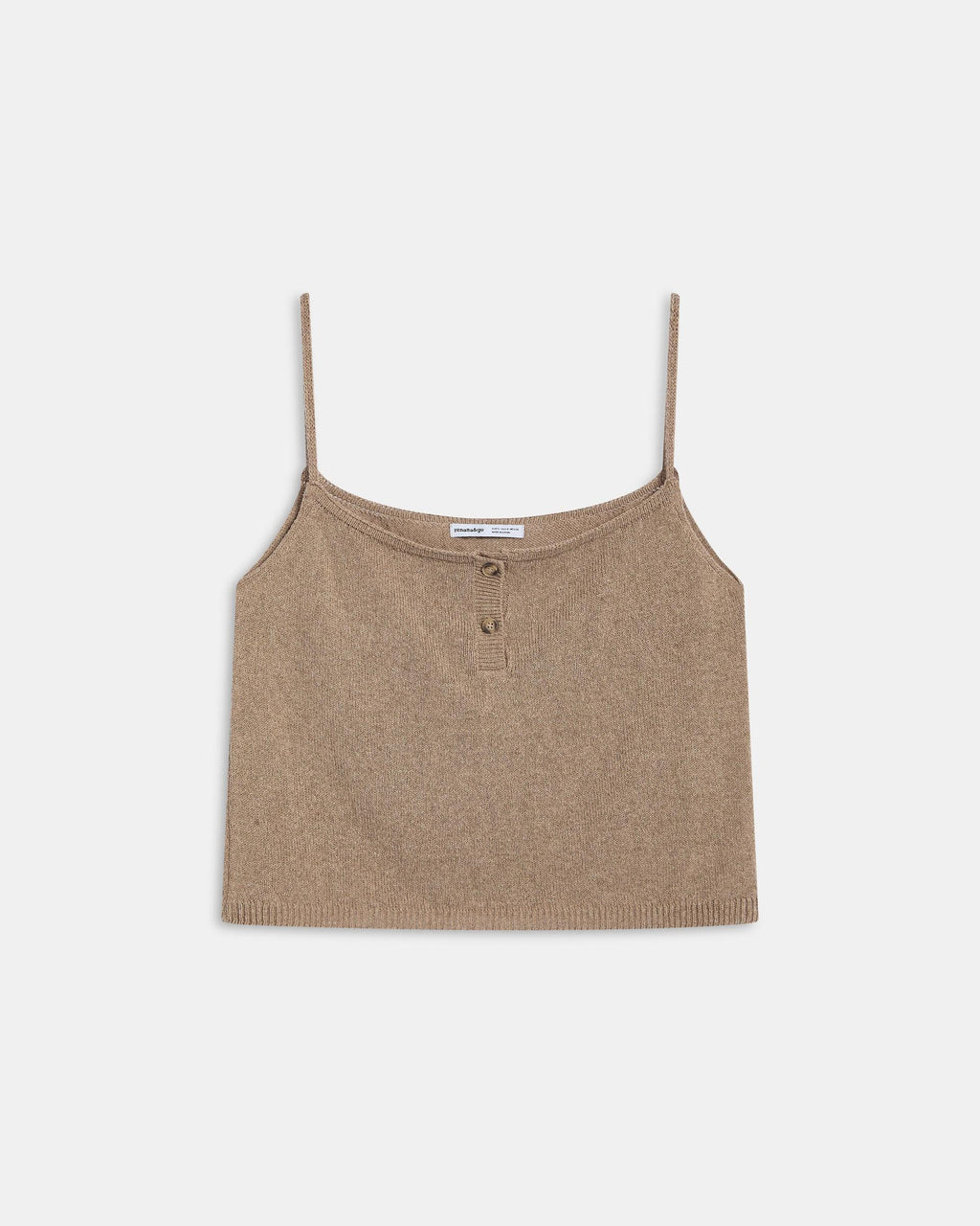 Top Punto Botones Beige