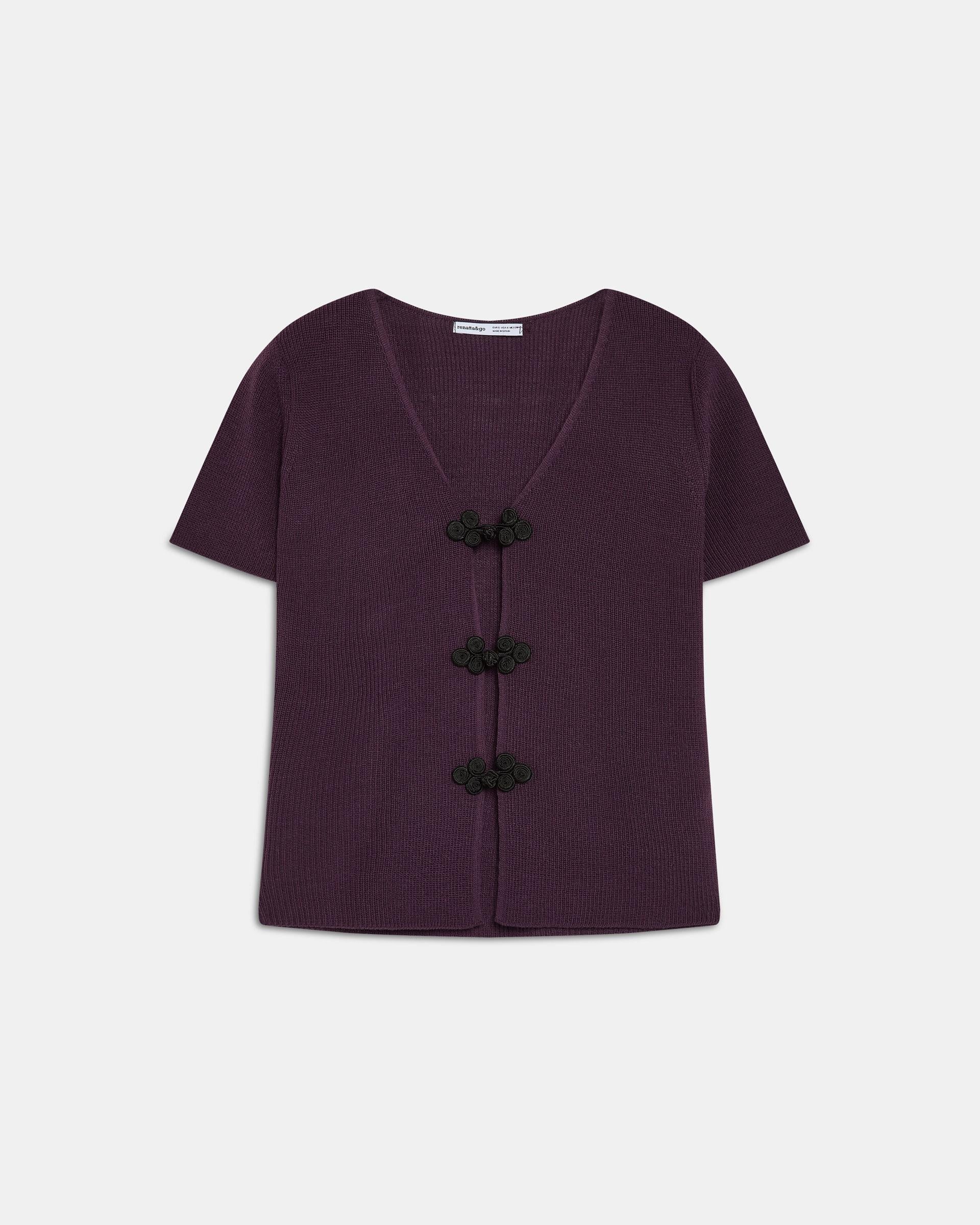 Top Punto Alamares Morado