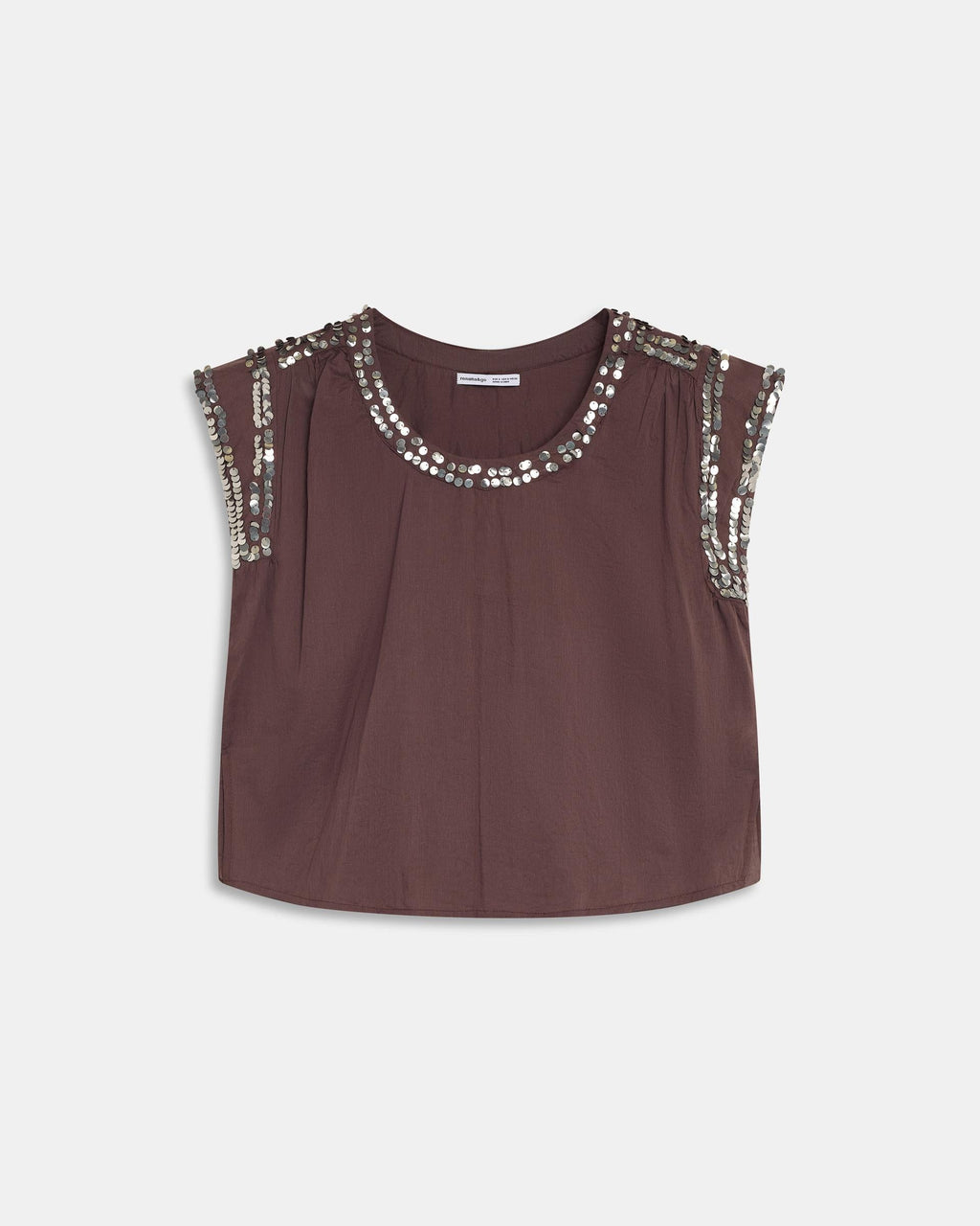 Blusa Lentejuelas Marrón