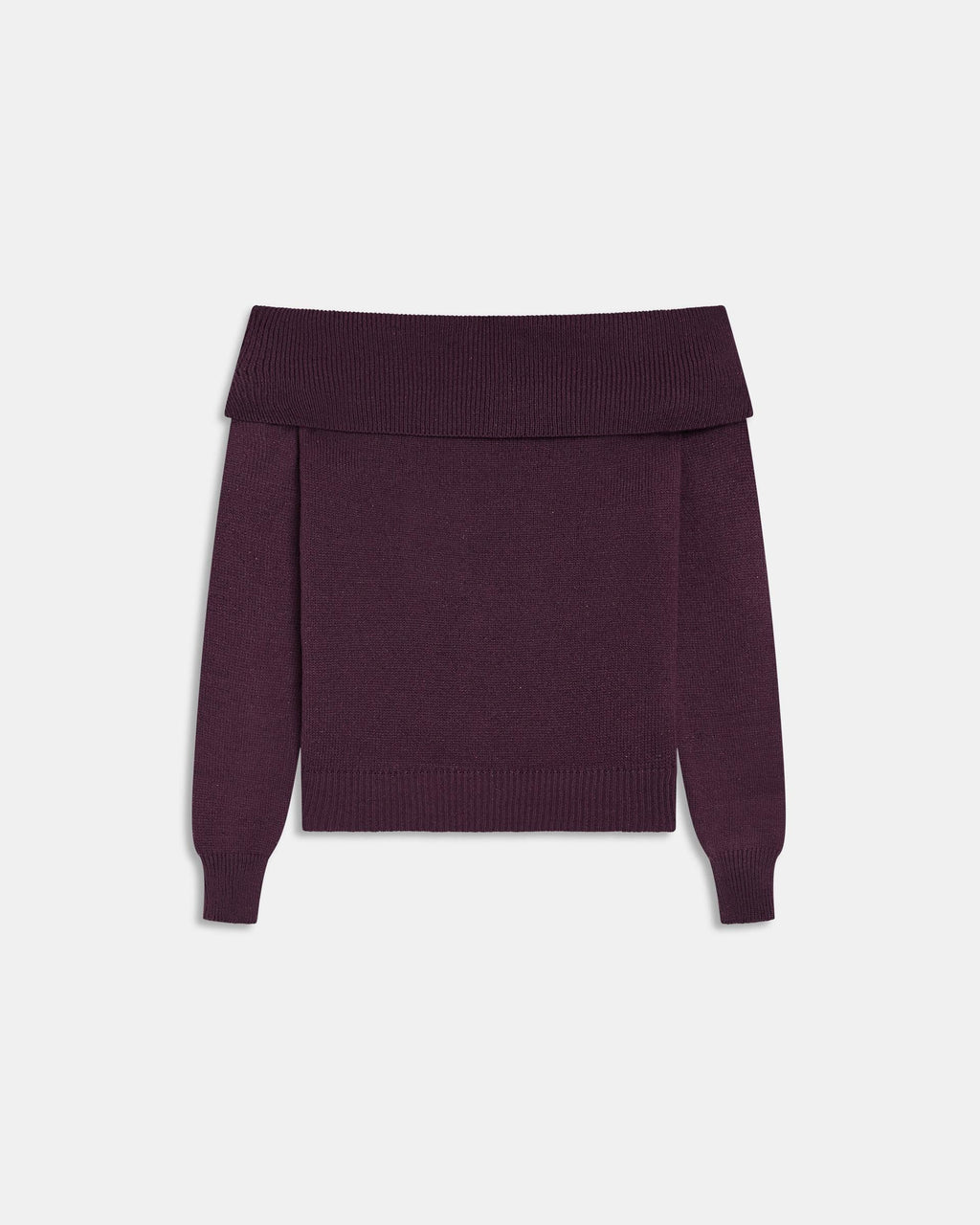 Jersey Hombros Descubiertos Morado