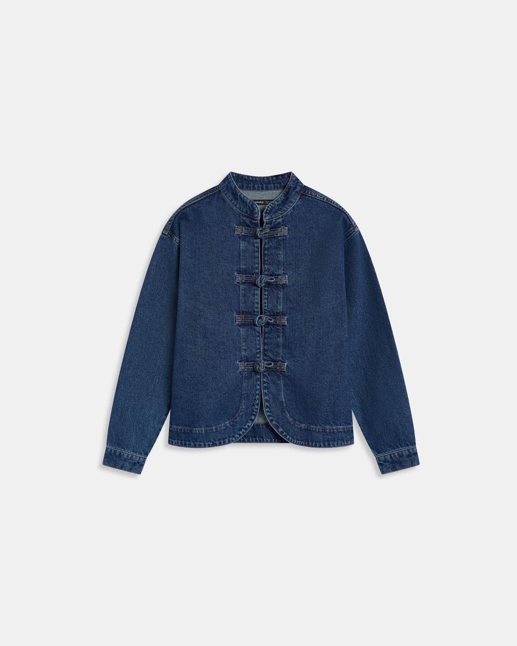 Cazadora Denim Alamares Azul