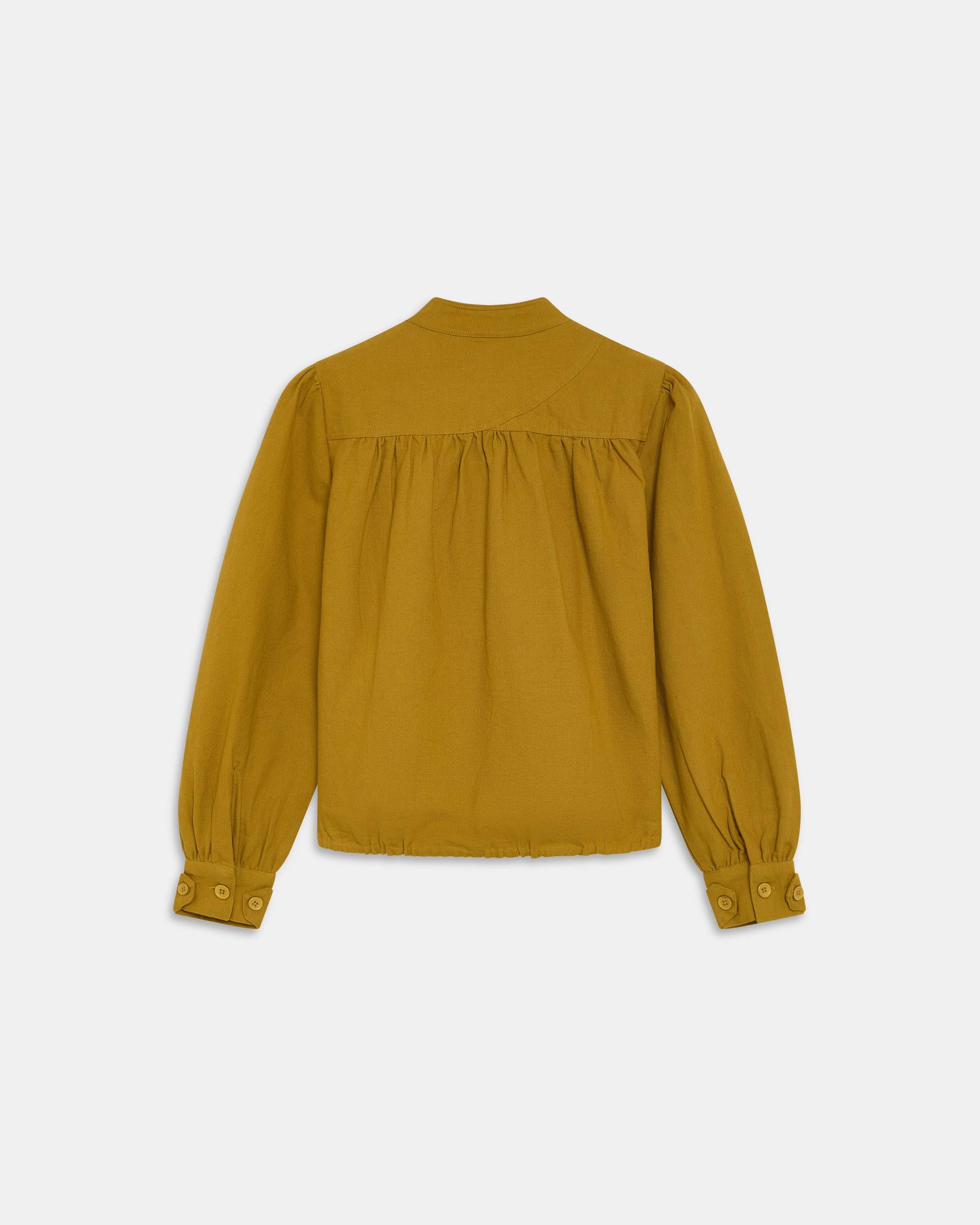 Bomber Canesú Canvas Mostaza