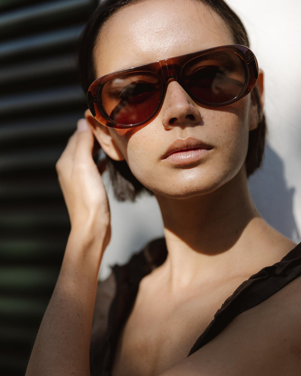 Gafas Aviador Marrón