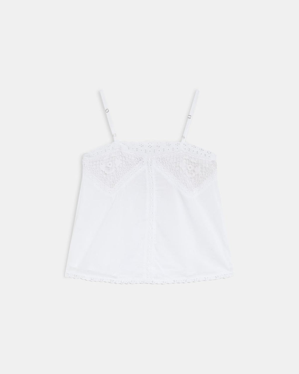 Top Lencero Encaje Blanco