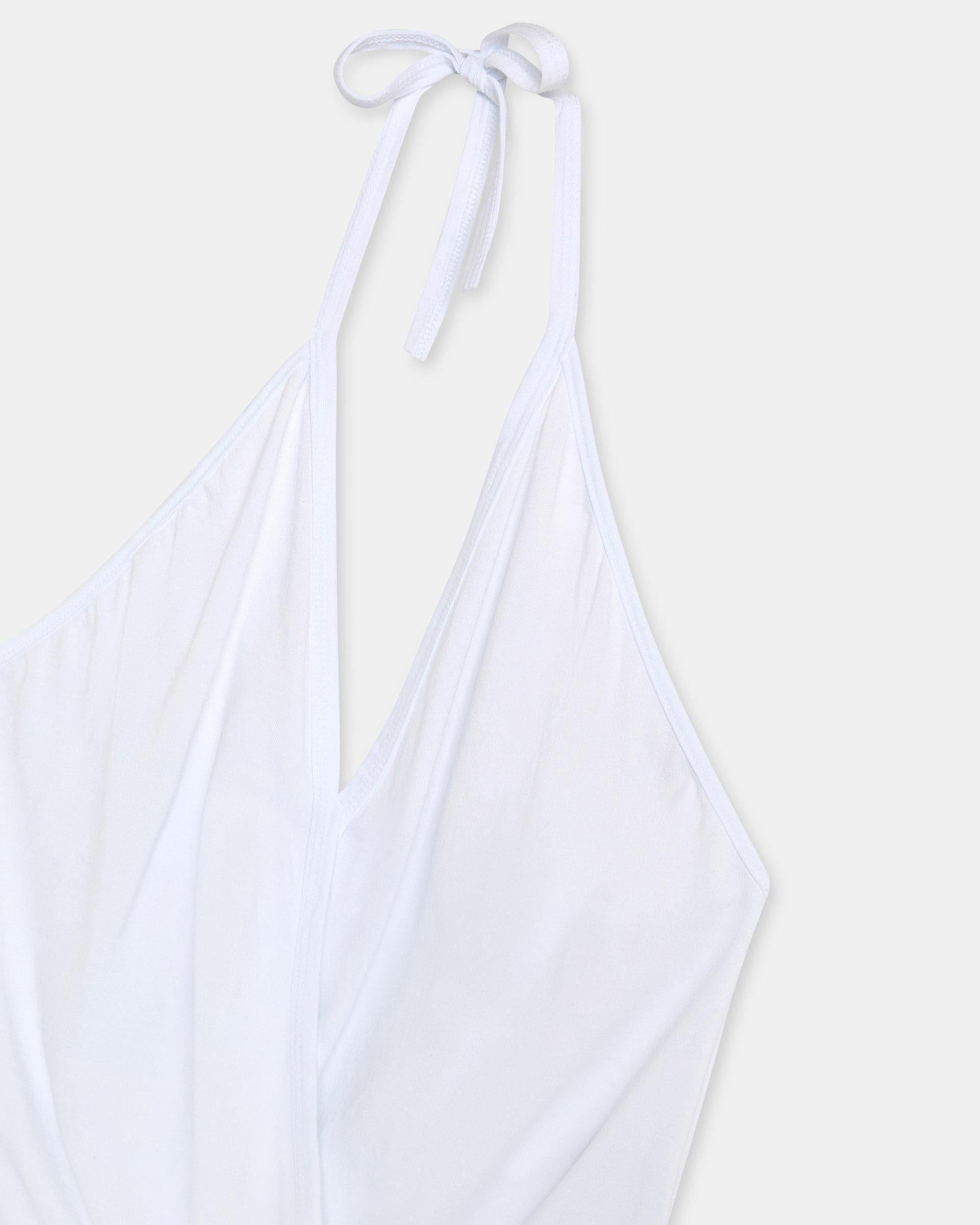 Camiseta Halter Cruzada Blanco