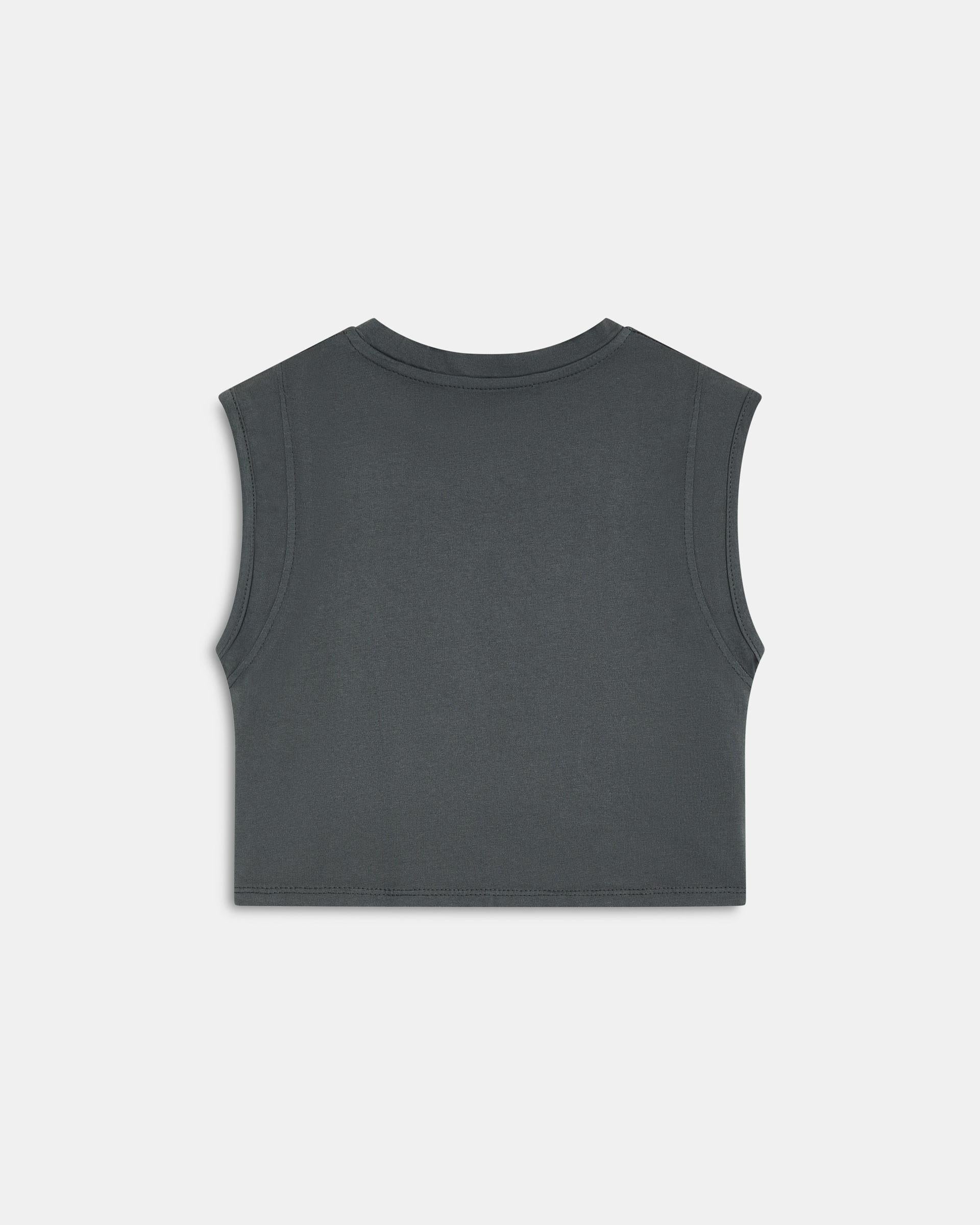Camiseta Tachuelas Mangas Antracita