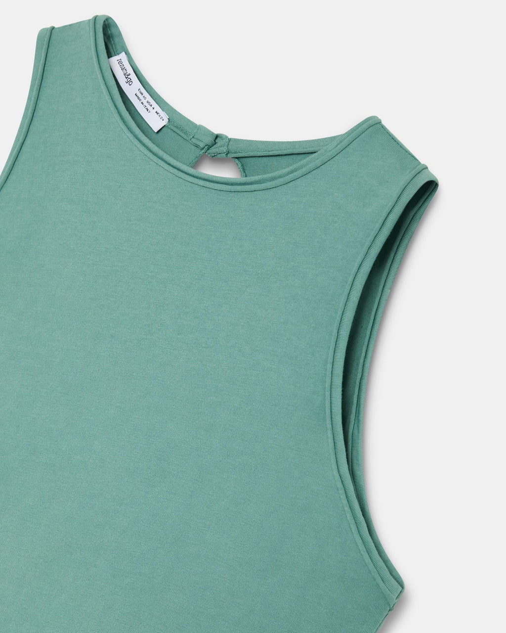 Camiseta Abertura Espalda Verde Agua