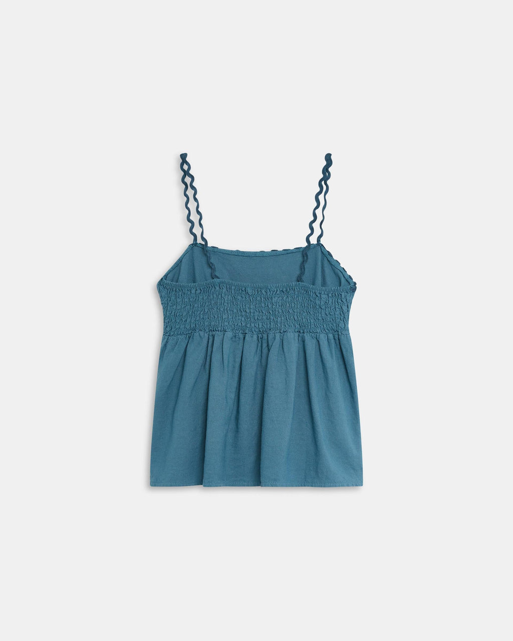 Top Tirantes Detalle Ondas Azul Oscuro
