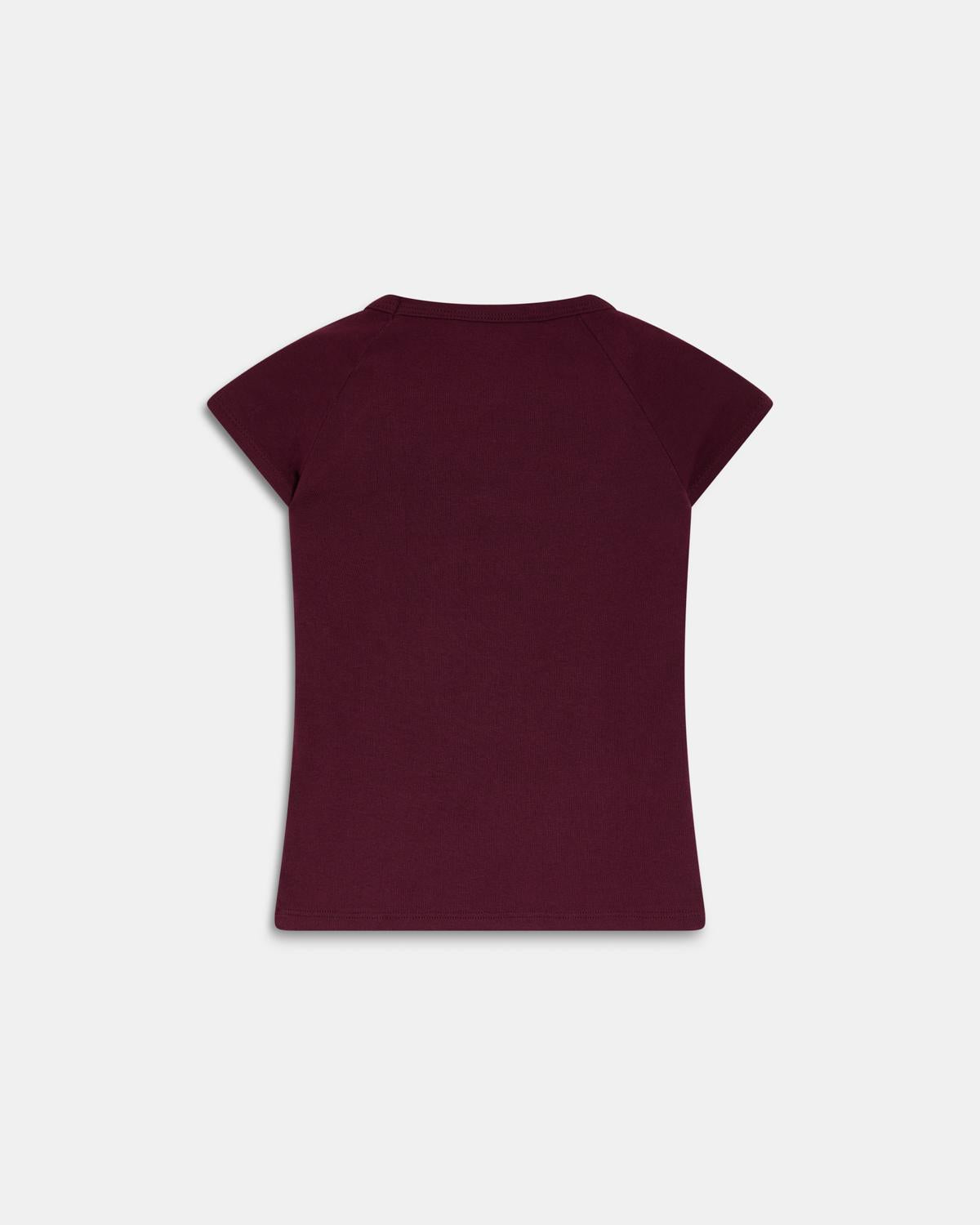 Camiseta Escote Redondo Granate
