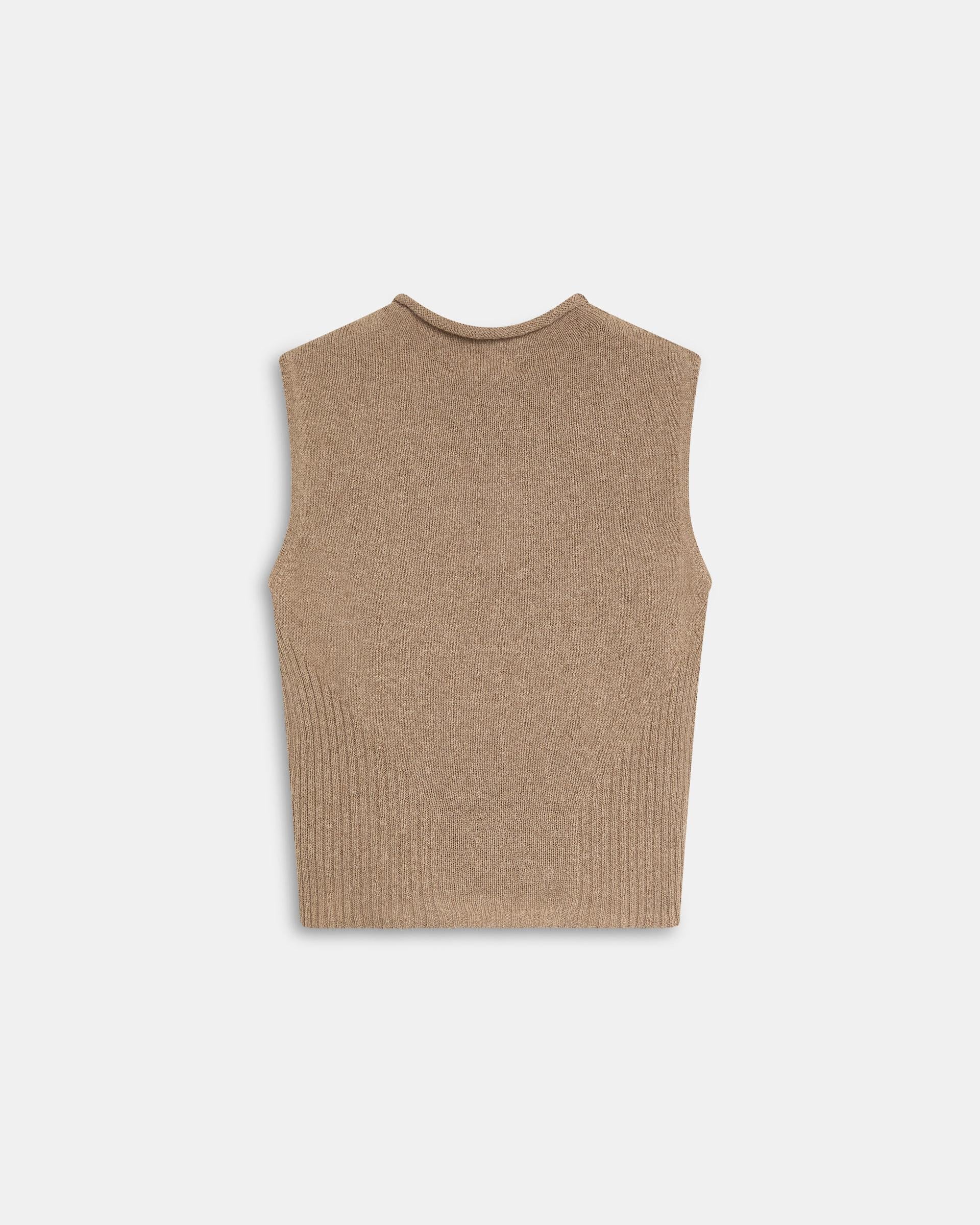 Top Punto Detalle Rib Beige