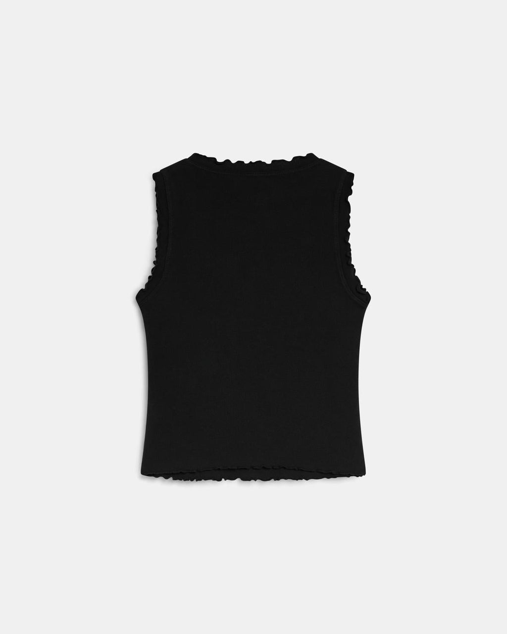 Camiseta Ribetes Ondulados Negro