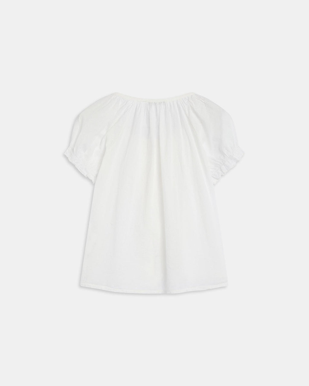Blusa Botones Volantes Ondas Blanca