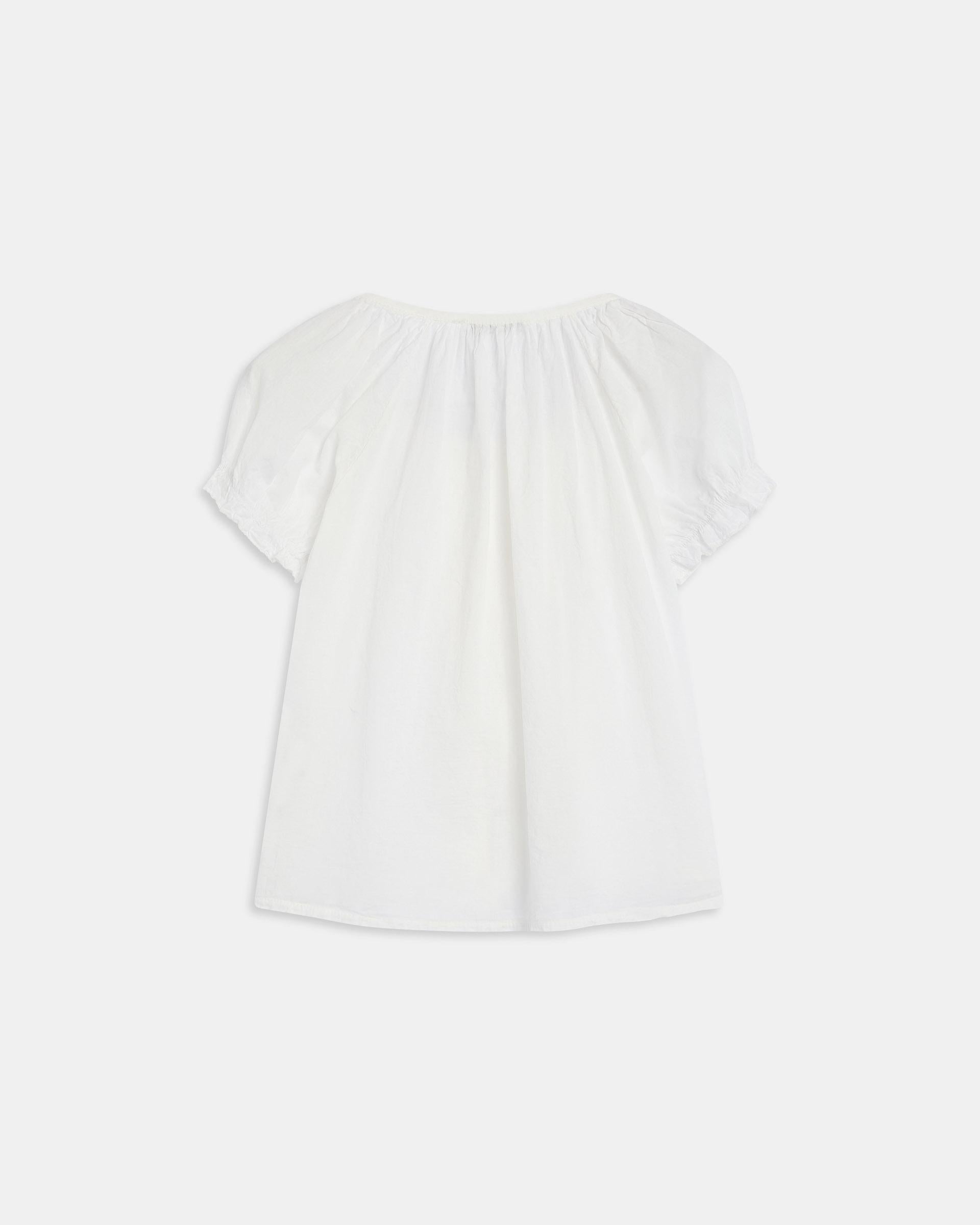 Blusa Botones Volantes Ondas Blanca
