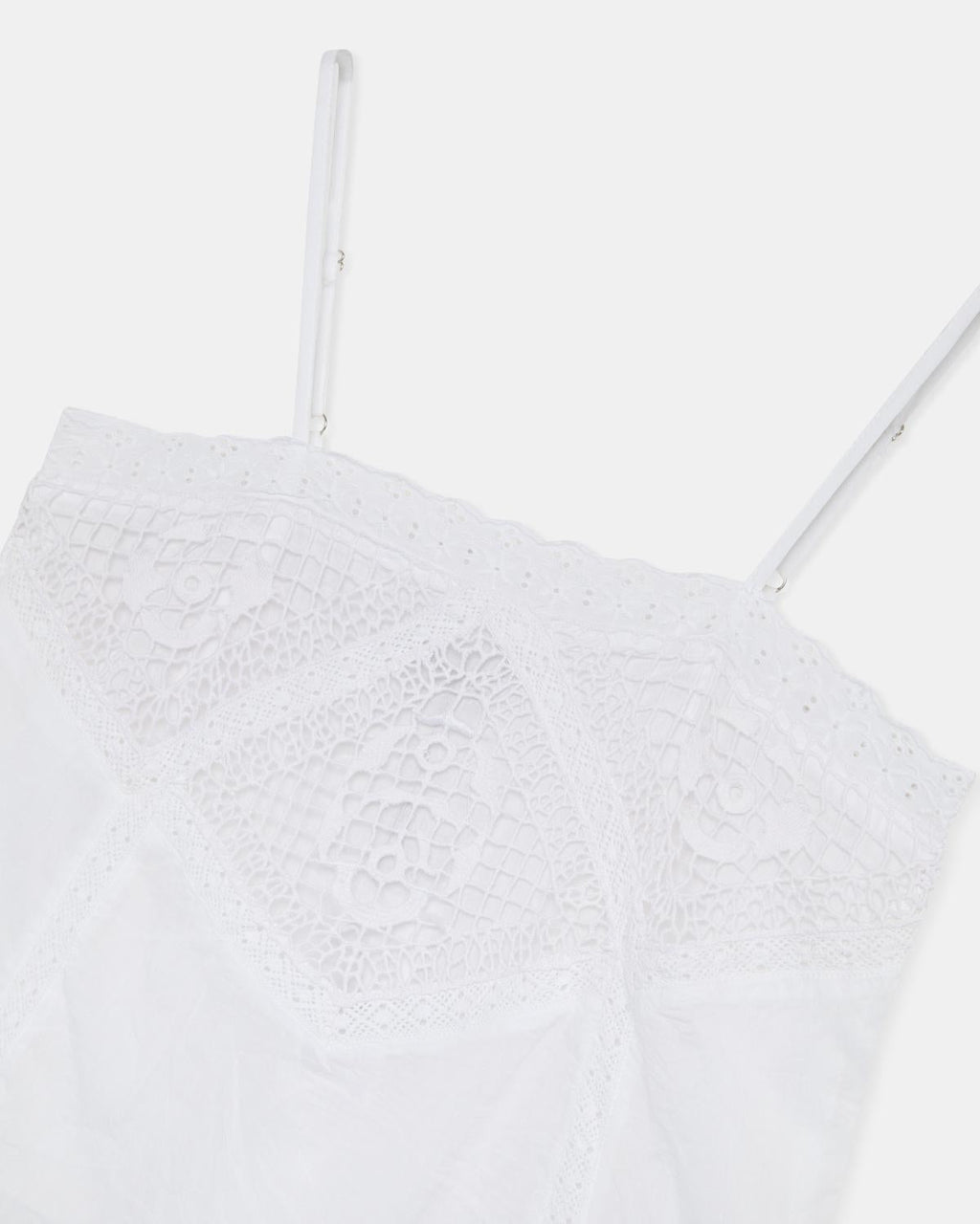 Top Lencero Encaje Blanco