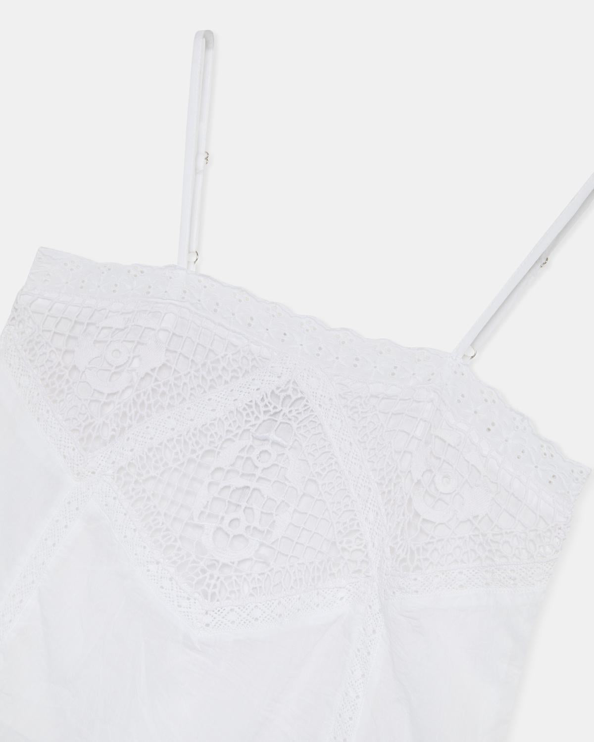 Top Lencero Encaje Blanco