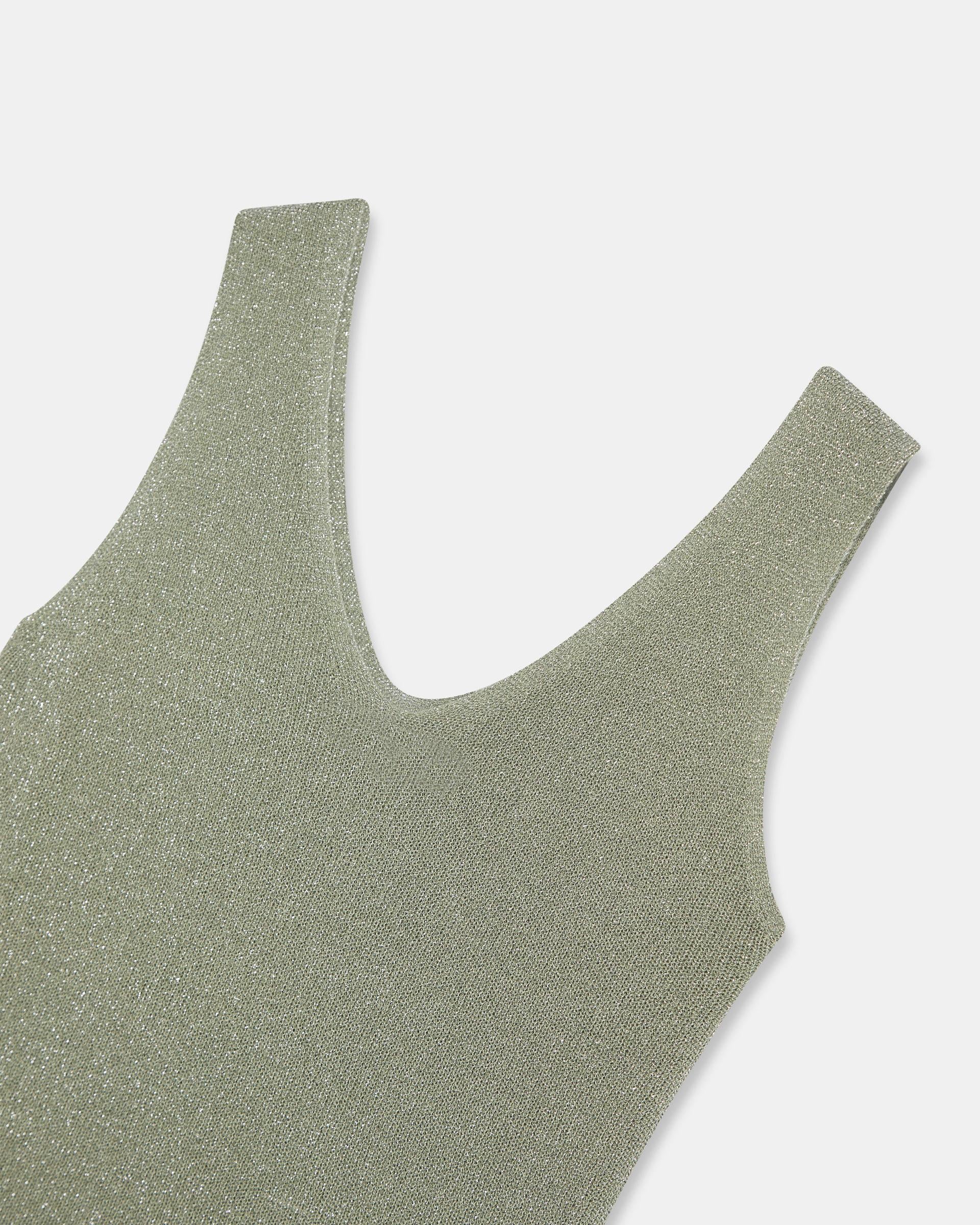Top Tirantes Lurex Verde