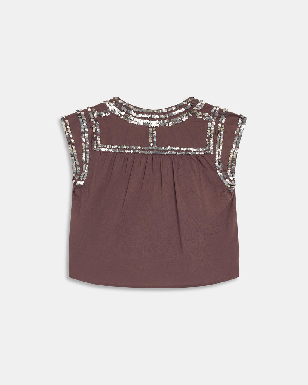 Blusa Lentejuelas Marrón