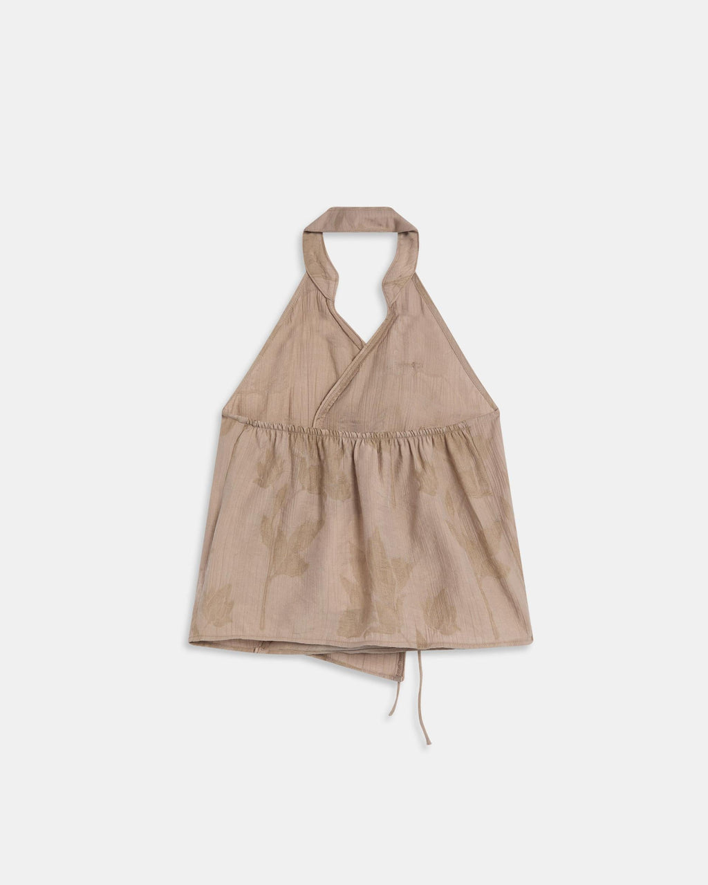 Top Halter Lazadas Estampado Taupe