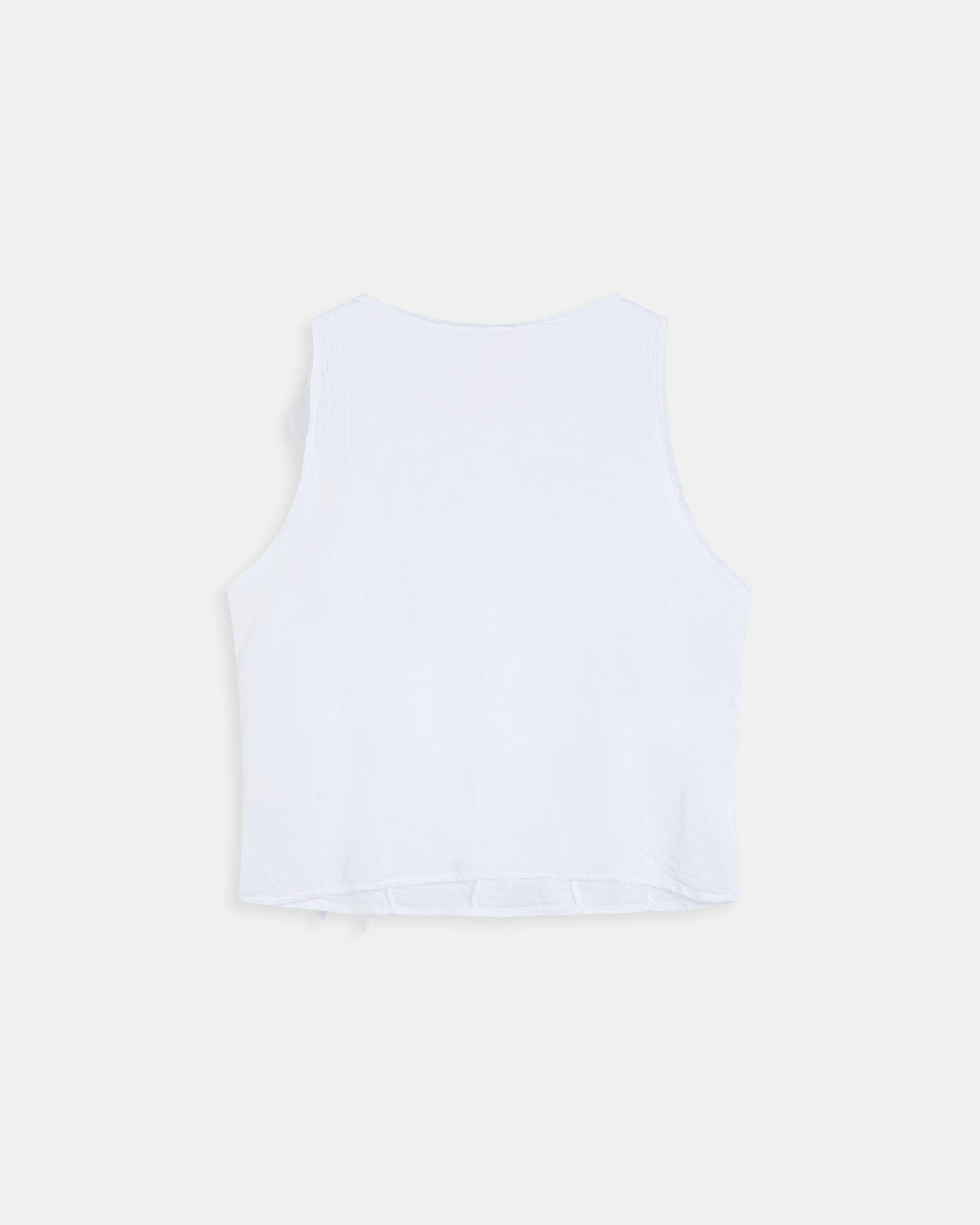 Blusa Volantes Delanteros Blanca