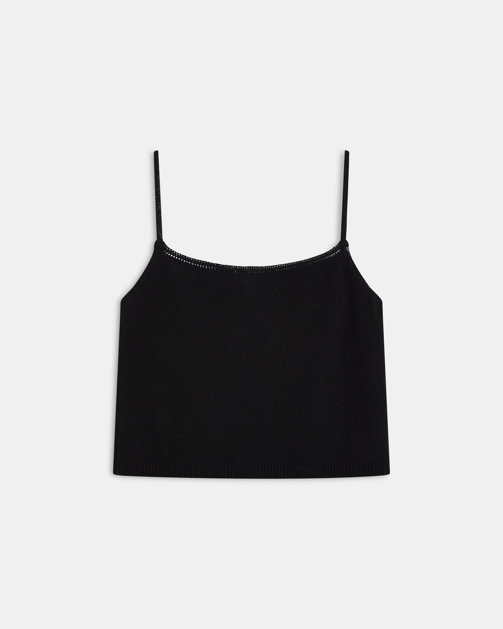 Top Punto Botones Negro