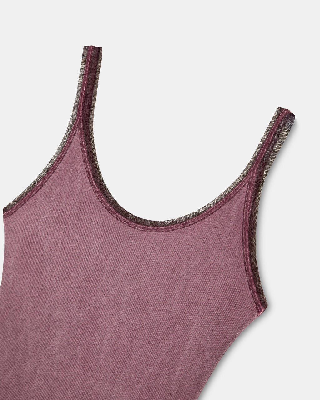 Camiseta Tirantes Tul Granate