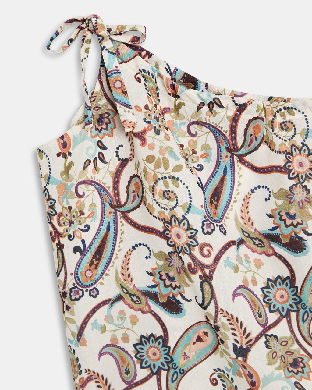 Top Asimétrico Lazada Estampado Multicolor