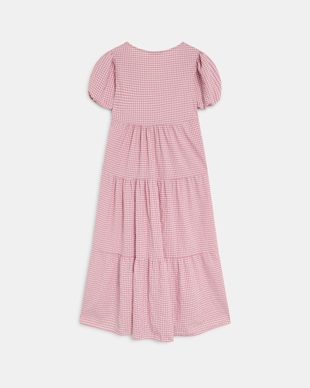 Vestido Largo Cortes Rosa