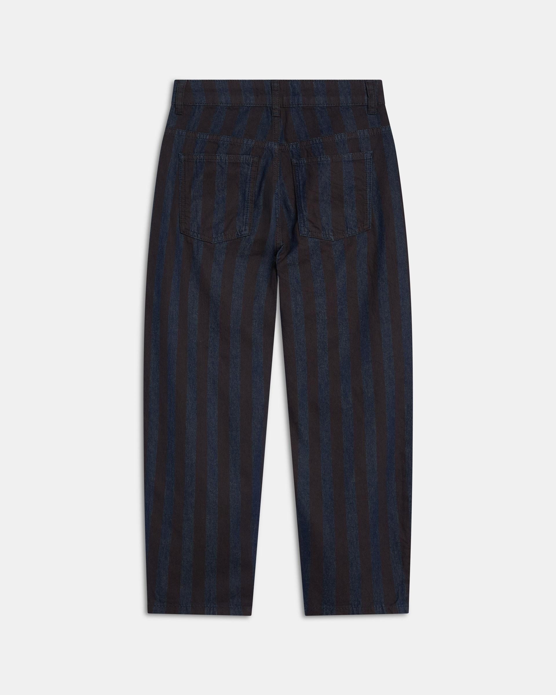 Jeans Balloon Rayas Azul Oscuro