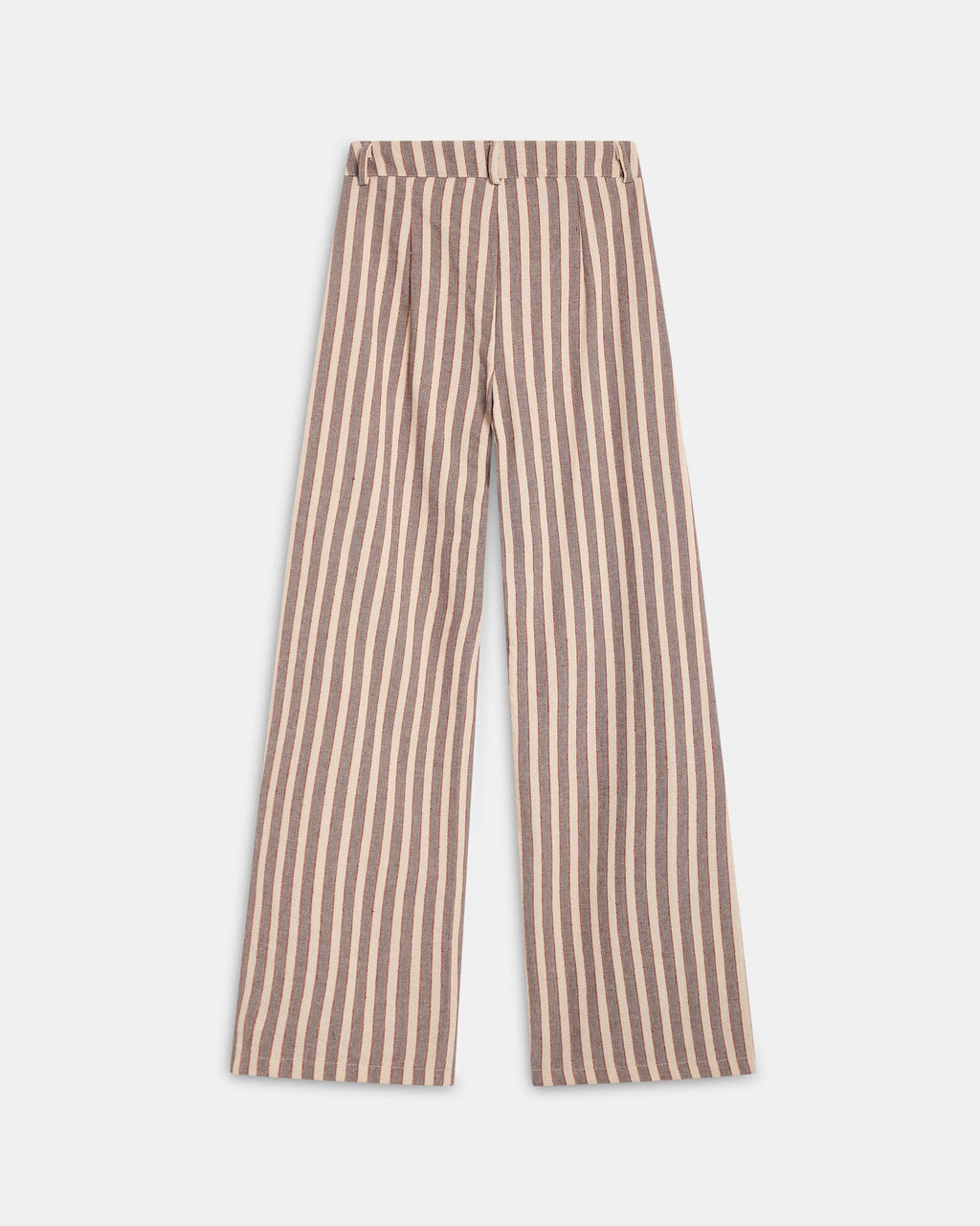 Pantalón Fluido Rayas Marrón