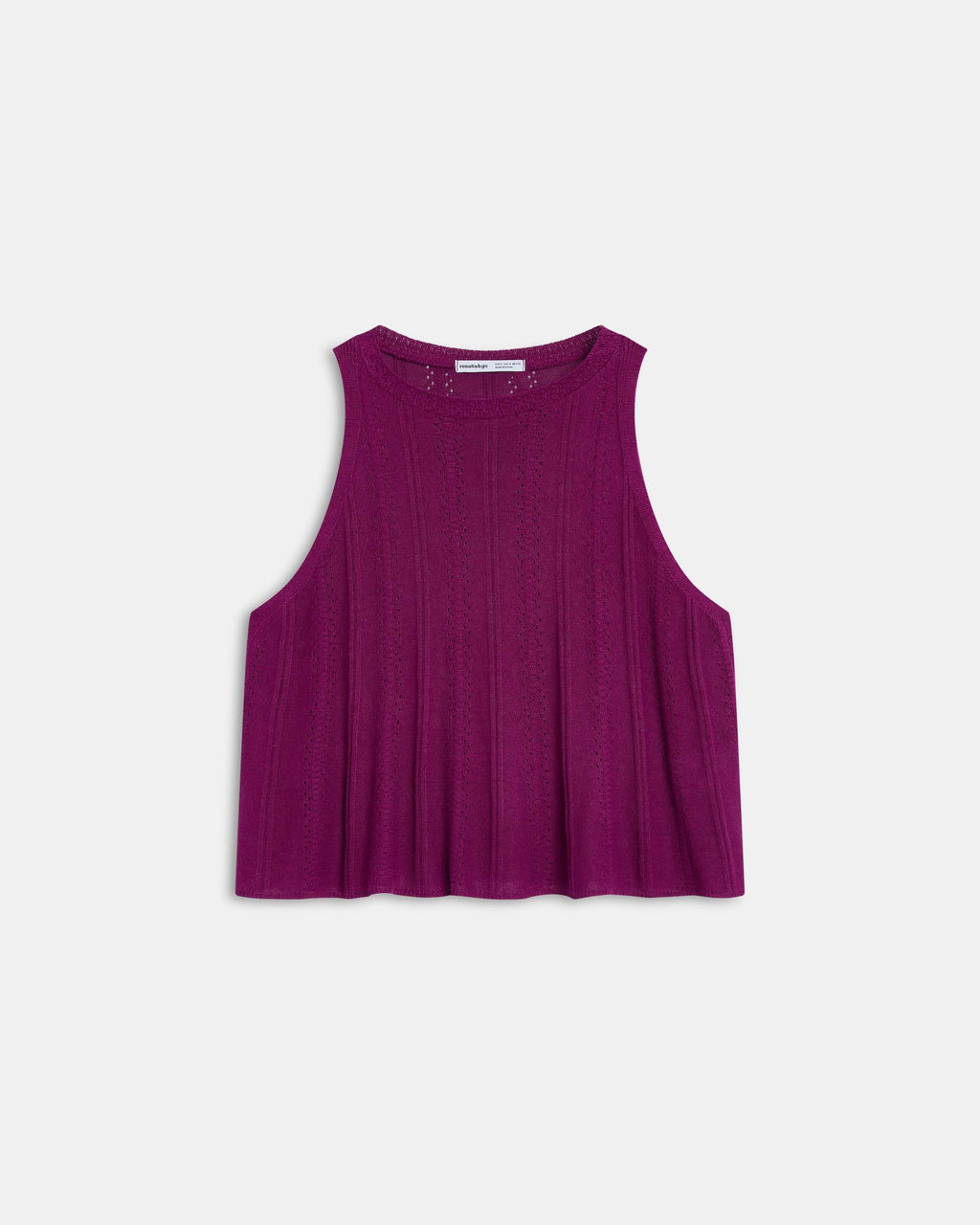 Top Punto Troquelado Morado