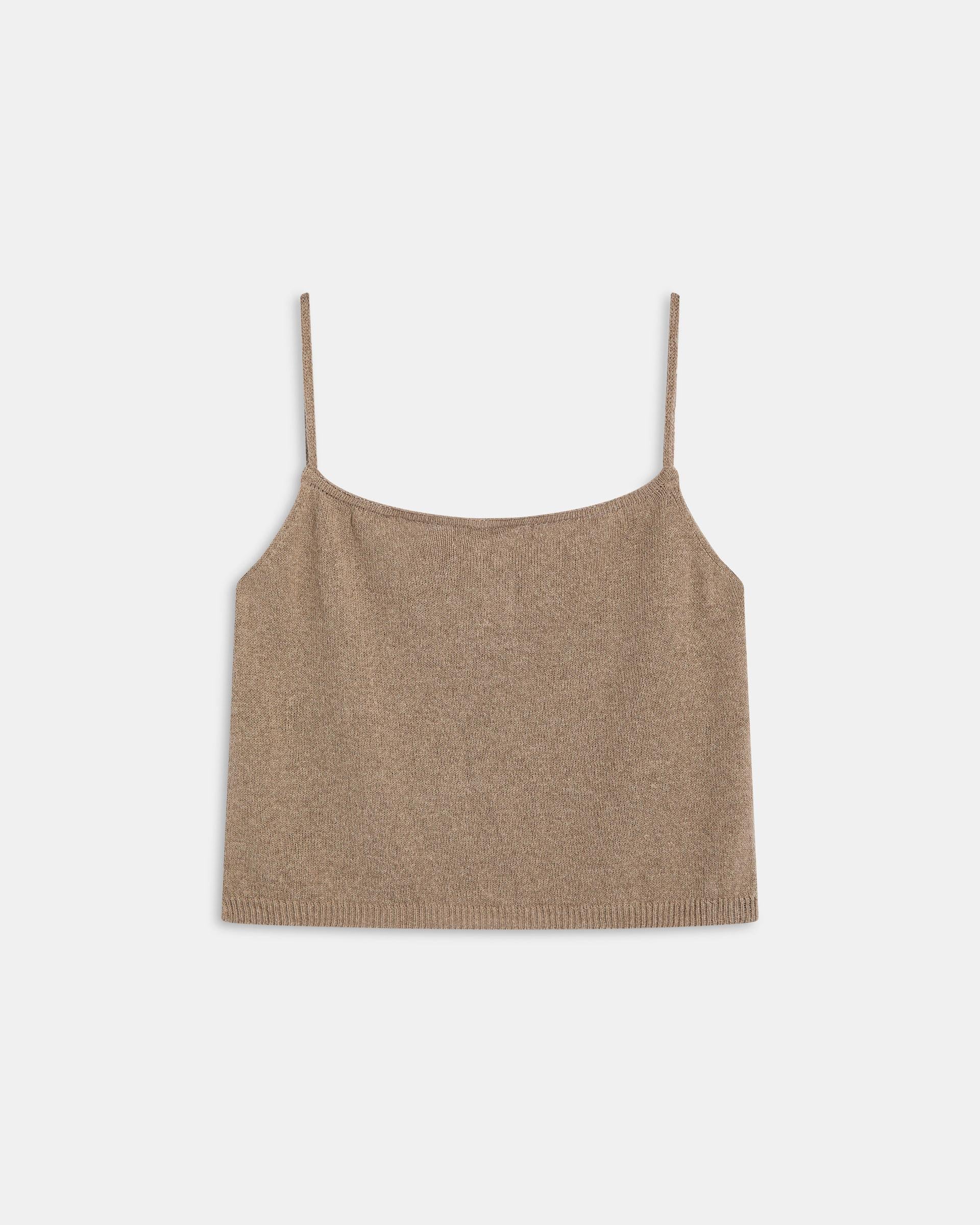 Top Punto Botones Beige