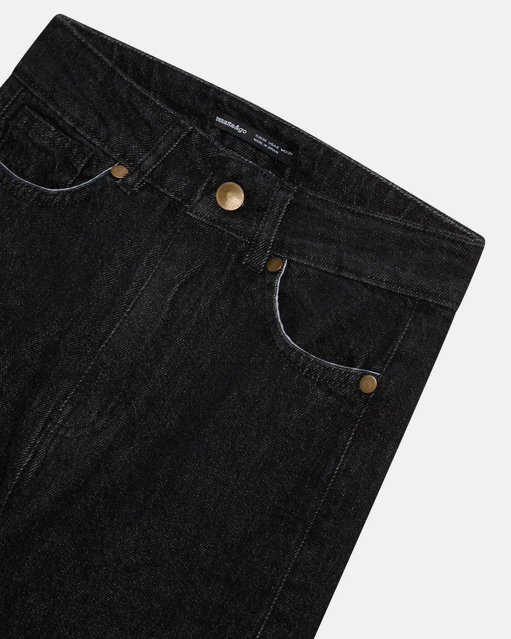 Jeans Pieza Lateral Estrellas Negro