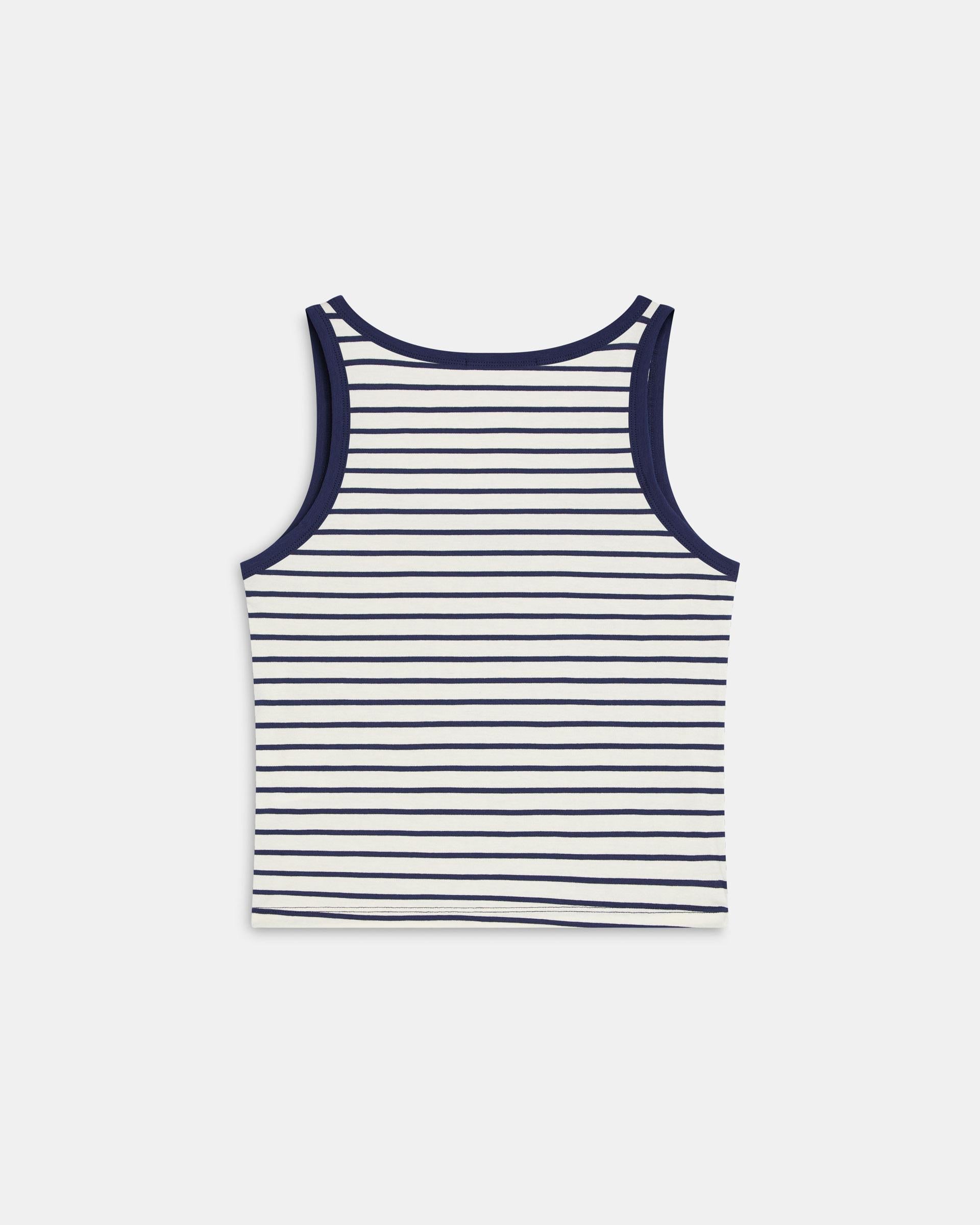 Camiseta Tirantes Rayas Azul Marino