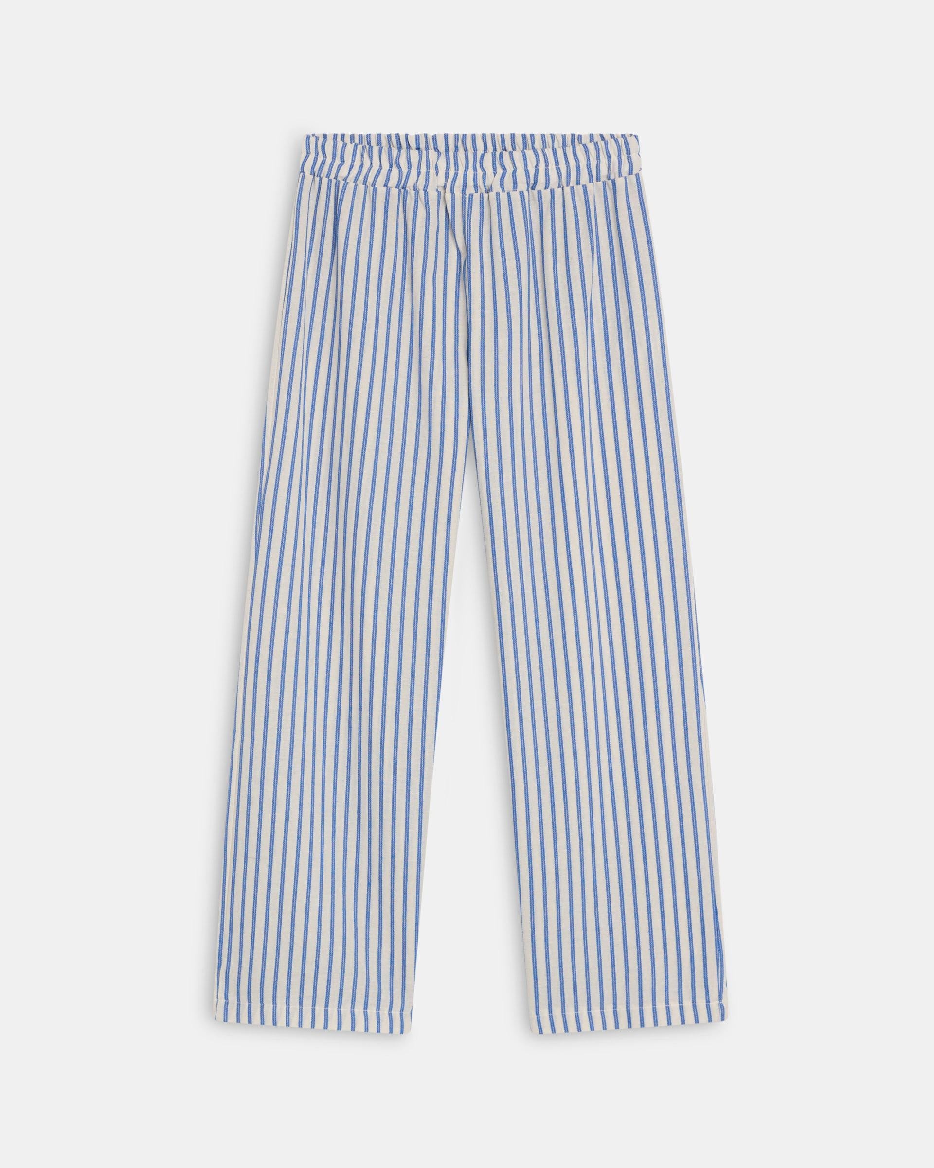 Pantalón Fluido Rayas Azul