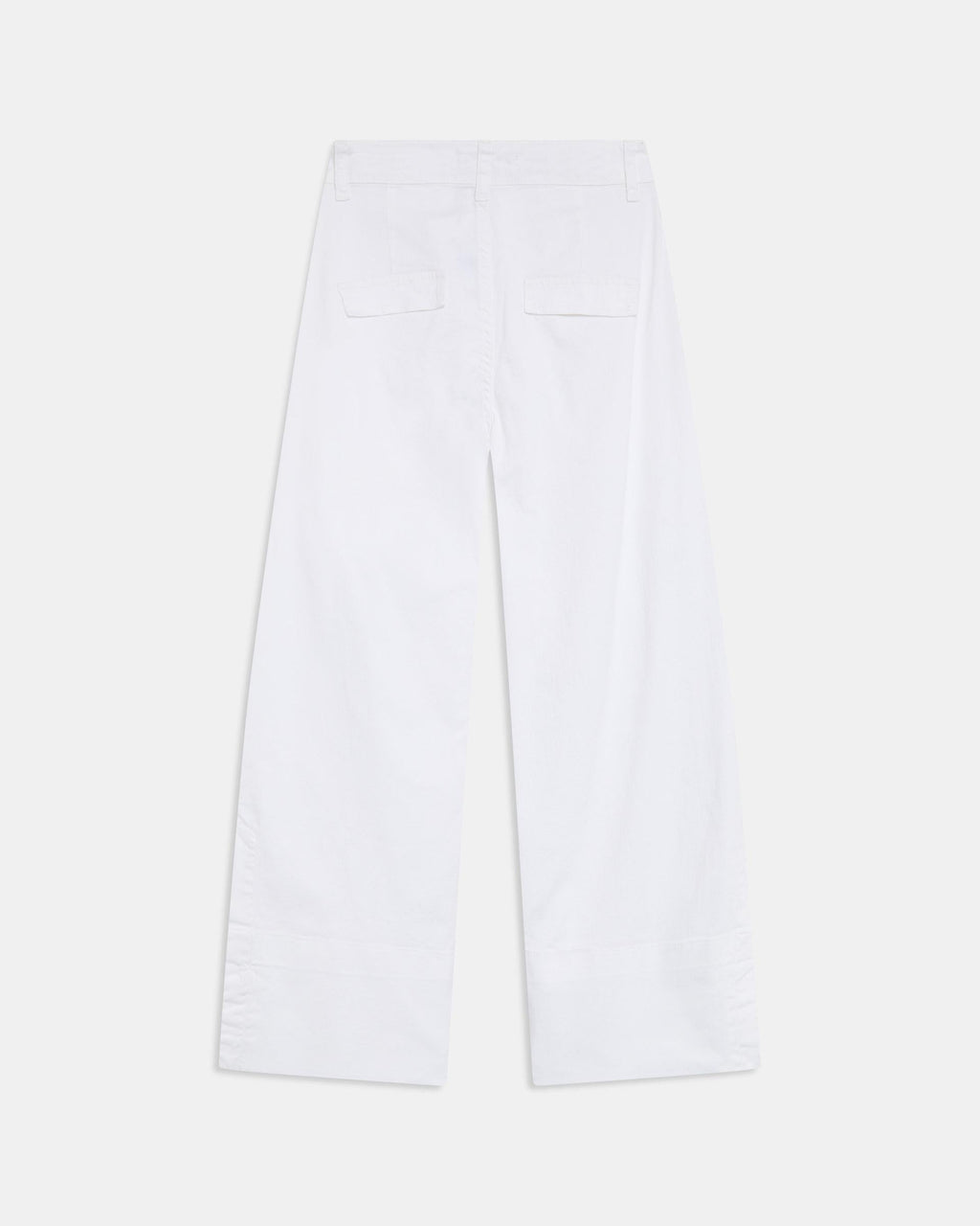 Jeans Dobladillo Abertura Blanco